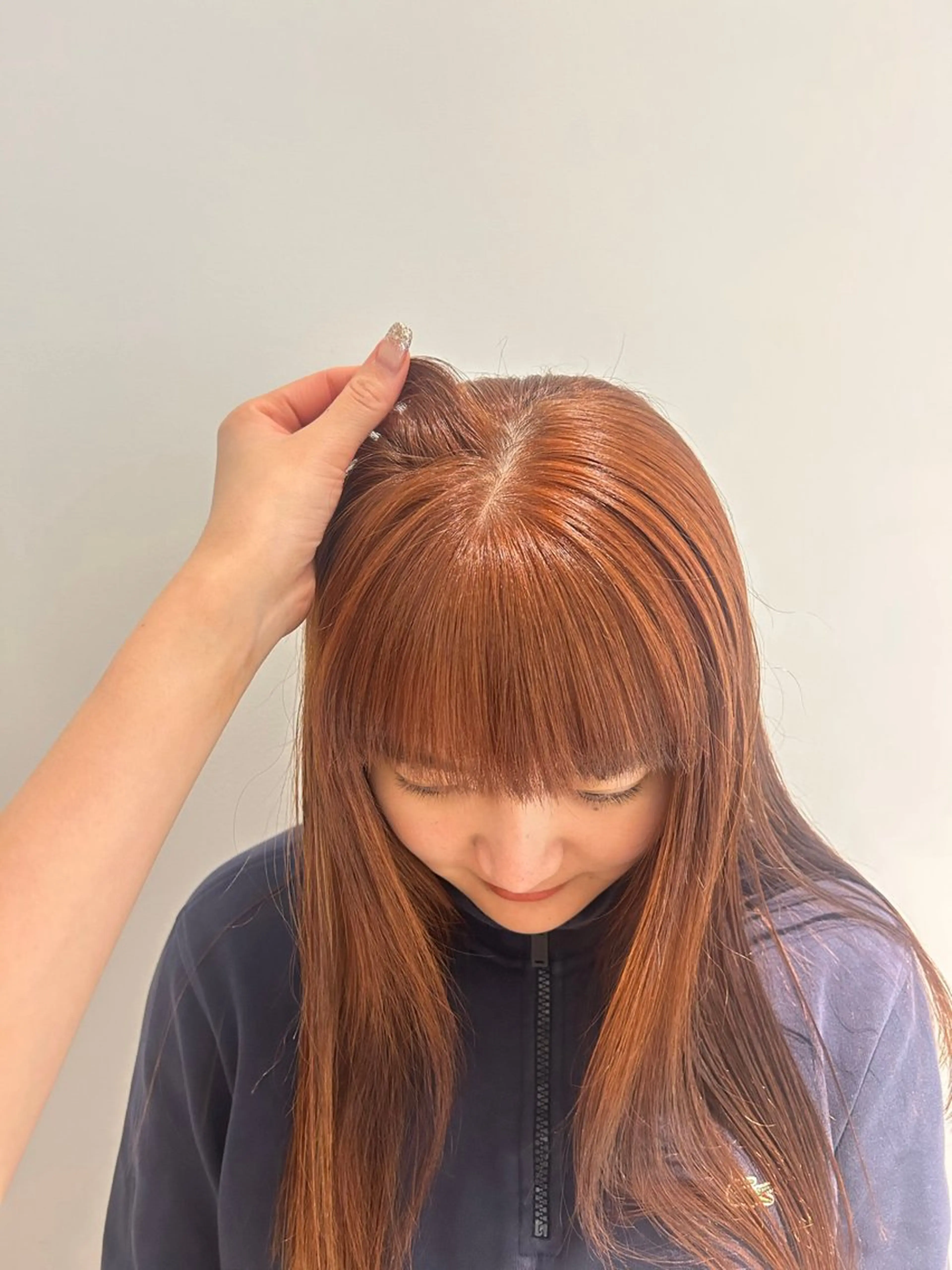 ロング カラー カット ヘアカラー トリートメント 顔周りレイヤー 🎀マリノのヘアスタイル