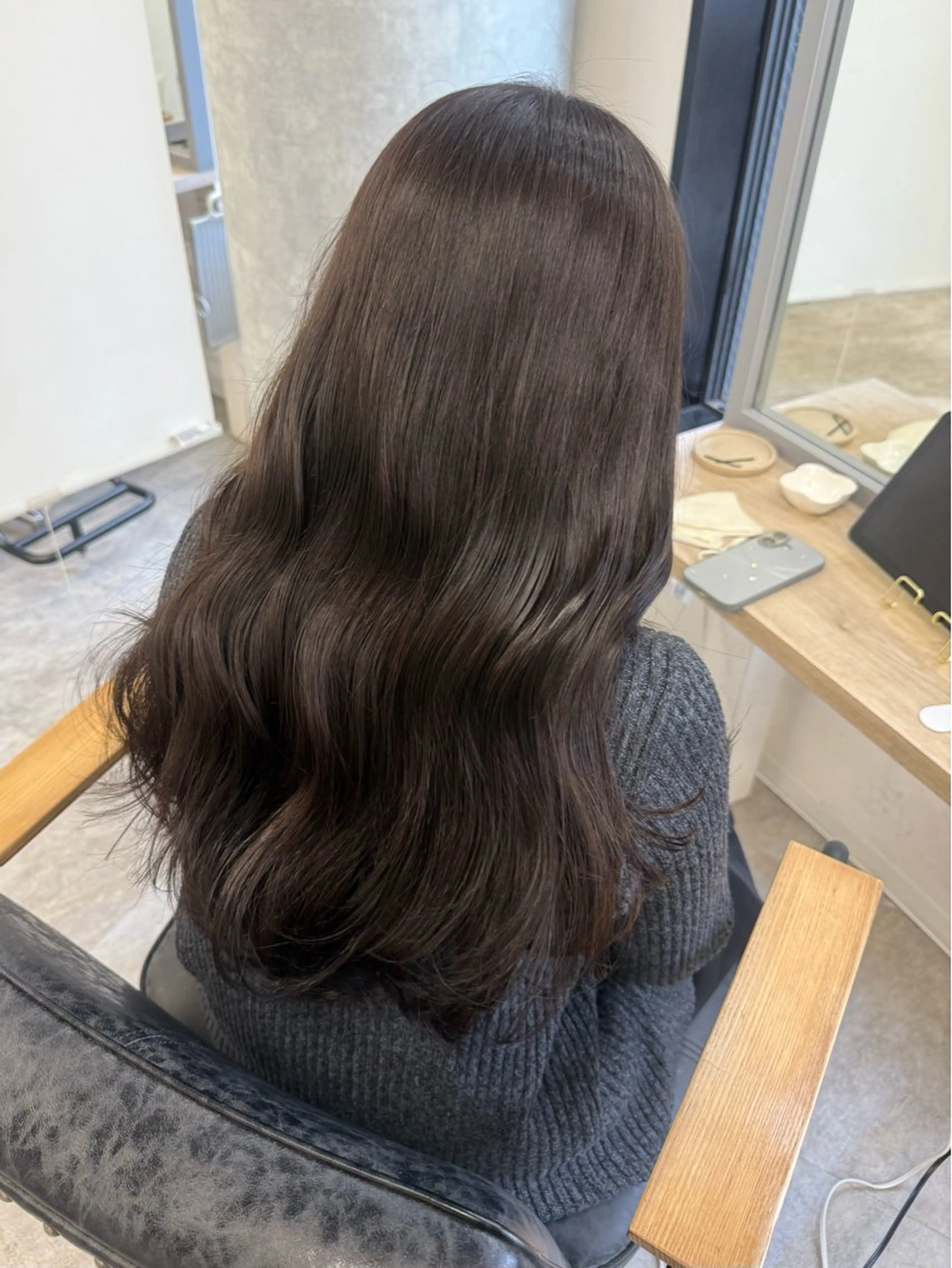 ロング カラー ヘアアレンジ ブラウンカラー ショコラブラウン ヘアカラー トリートメント Himawari♡ 柔らかいカラーのヘアスタイル
