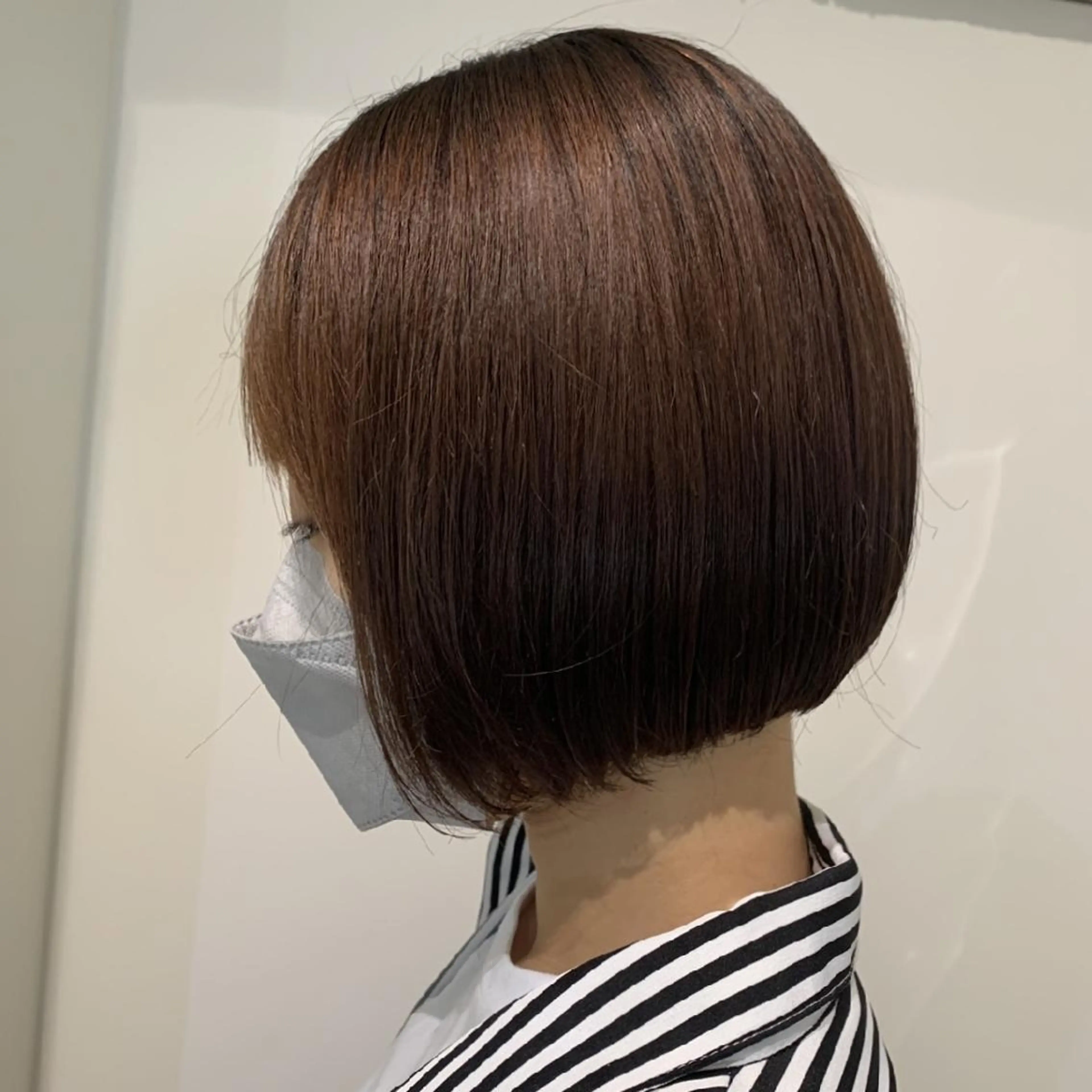 ショート カラー ヘアアレンジ パーマ ボブ ストレートパーマ カット 縮毛矯正 トリートメント salowin新宿三丁目店所属・🖤小顔ボブ/ウルフ レイヤー🖤山本諒のヘアスタイル