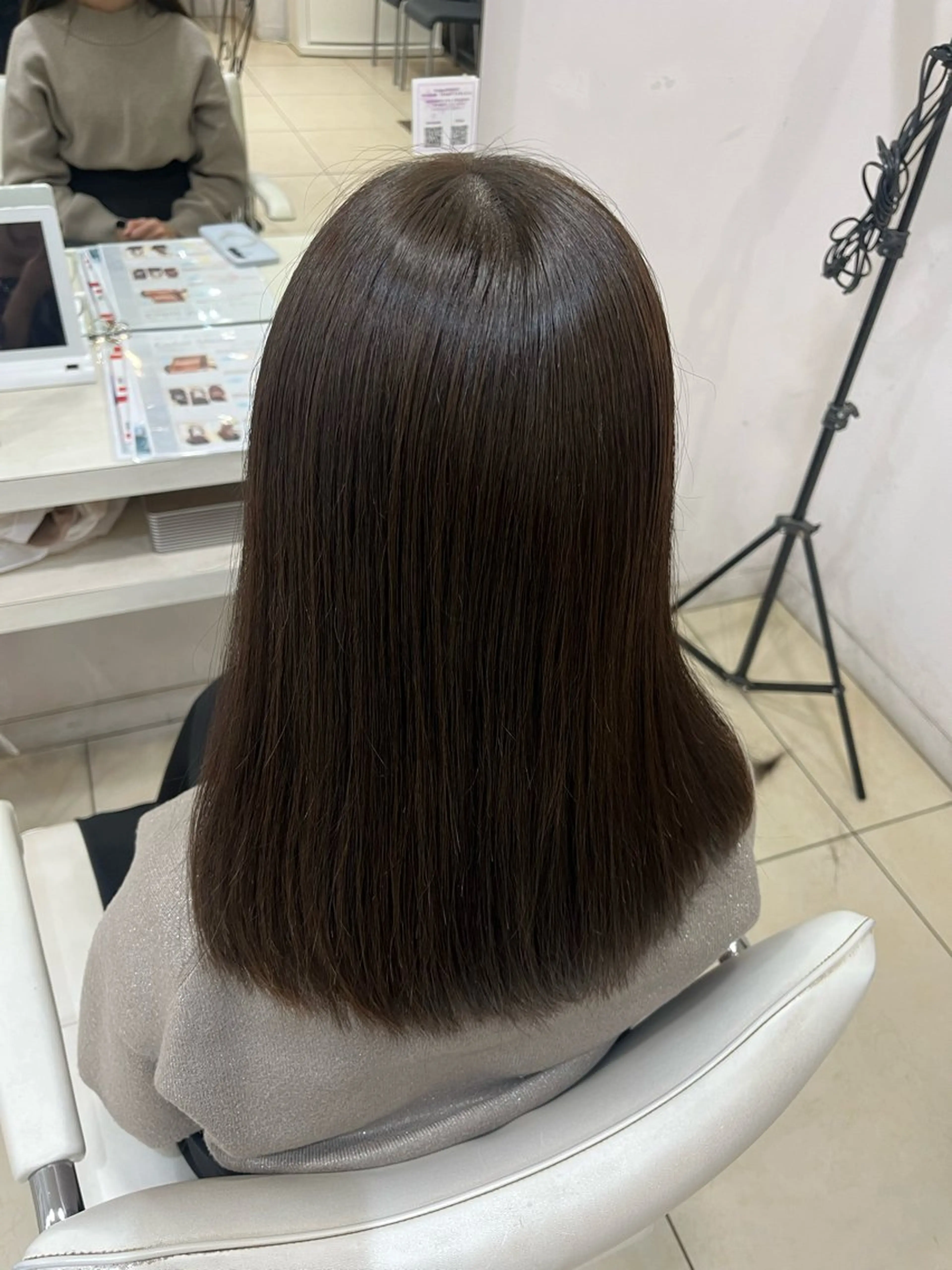 セミロング 【髪質改善カラー】 あむ·. ⟡ 🖤のヘアスタイル