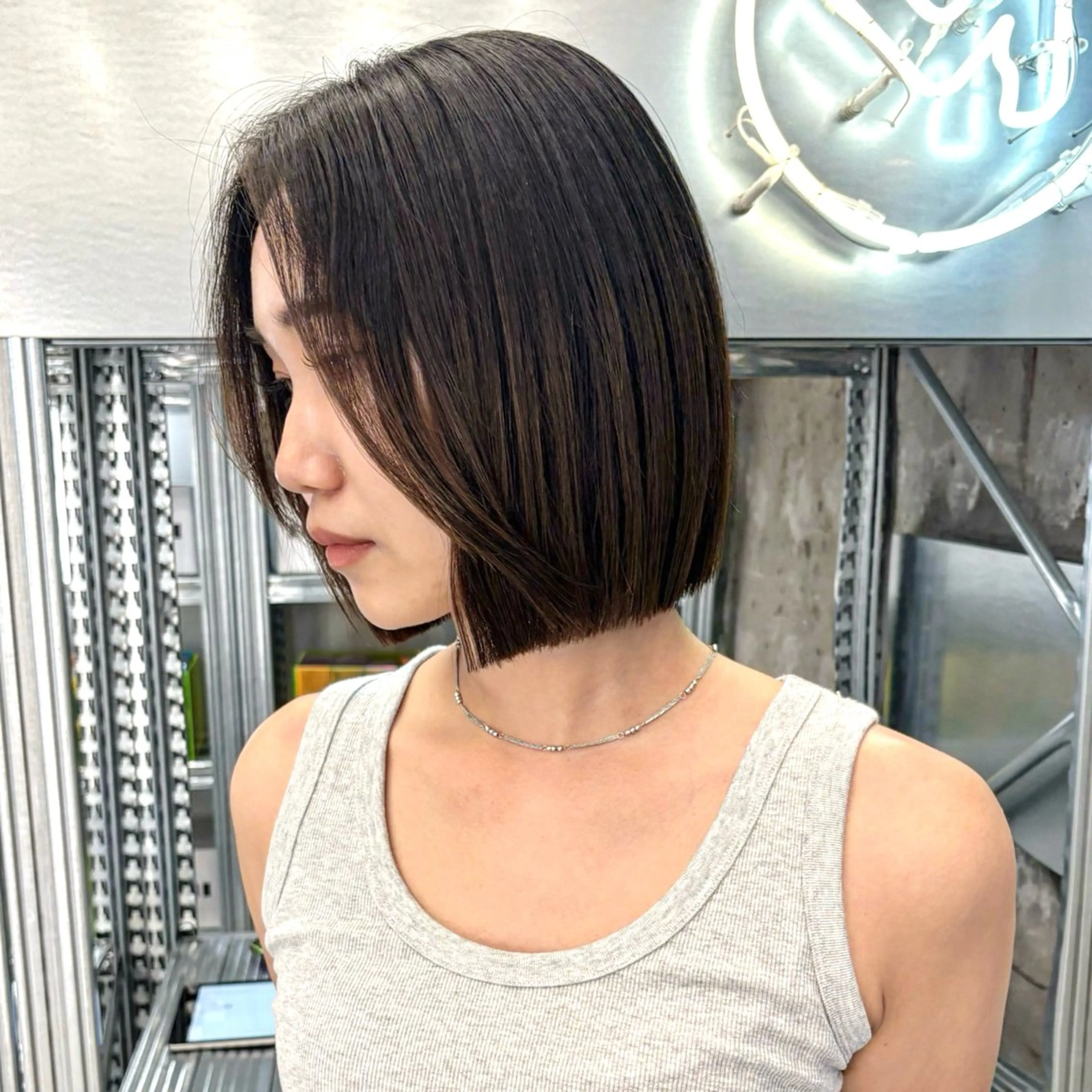 ミディアム ボブ 佐藤さくら🌸ボブ/ レイヤーカットのヘアスタイル