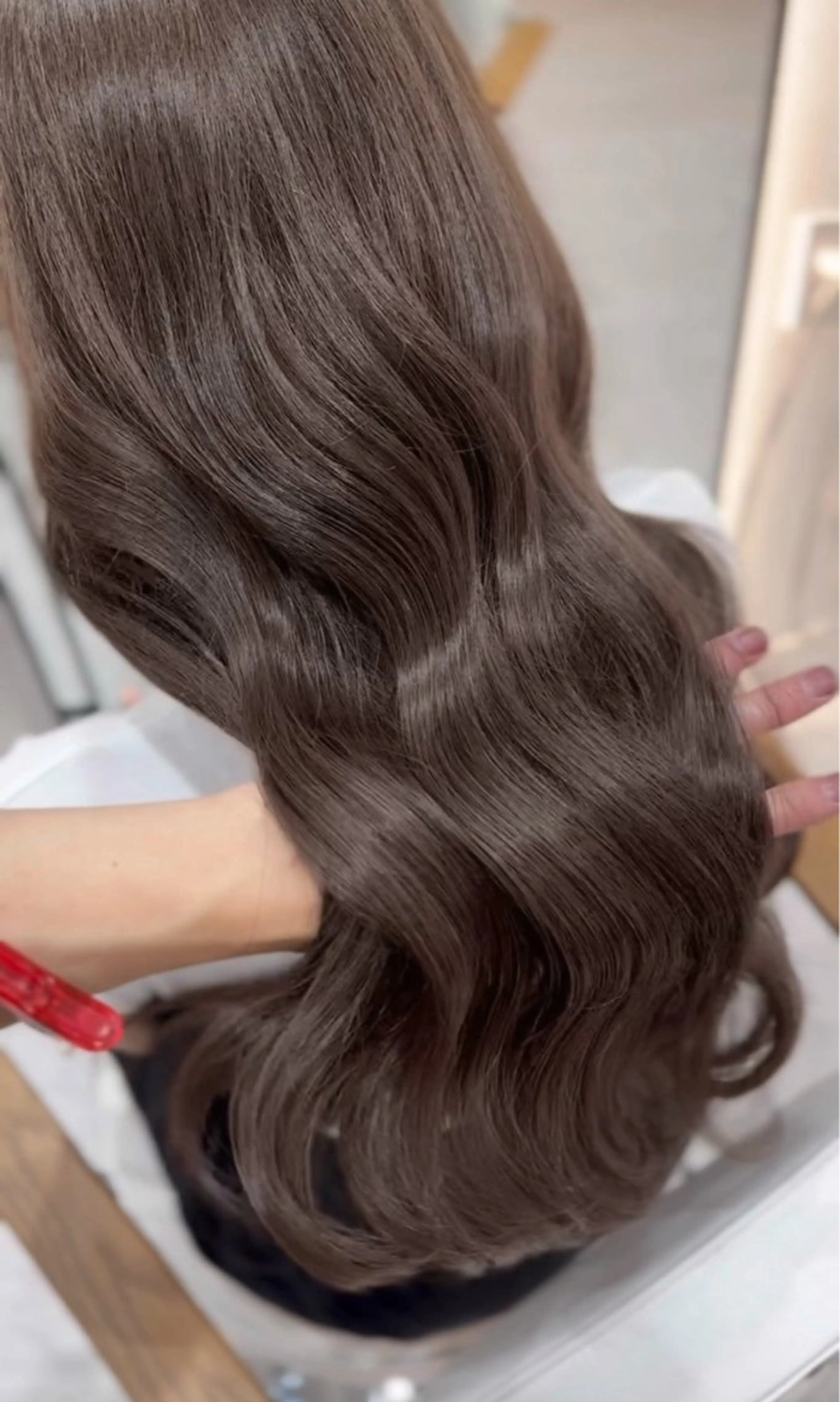 ロング ヘアカラー トリートメント 韓国ヘア🩶侑矢 艶髪透明感/福岡のヘアスタイル