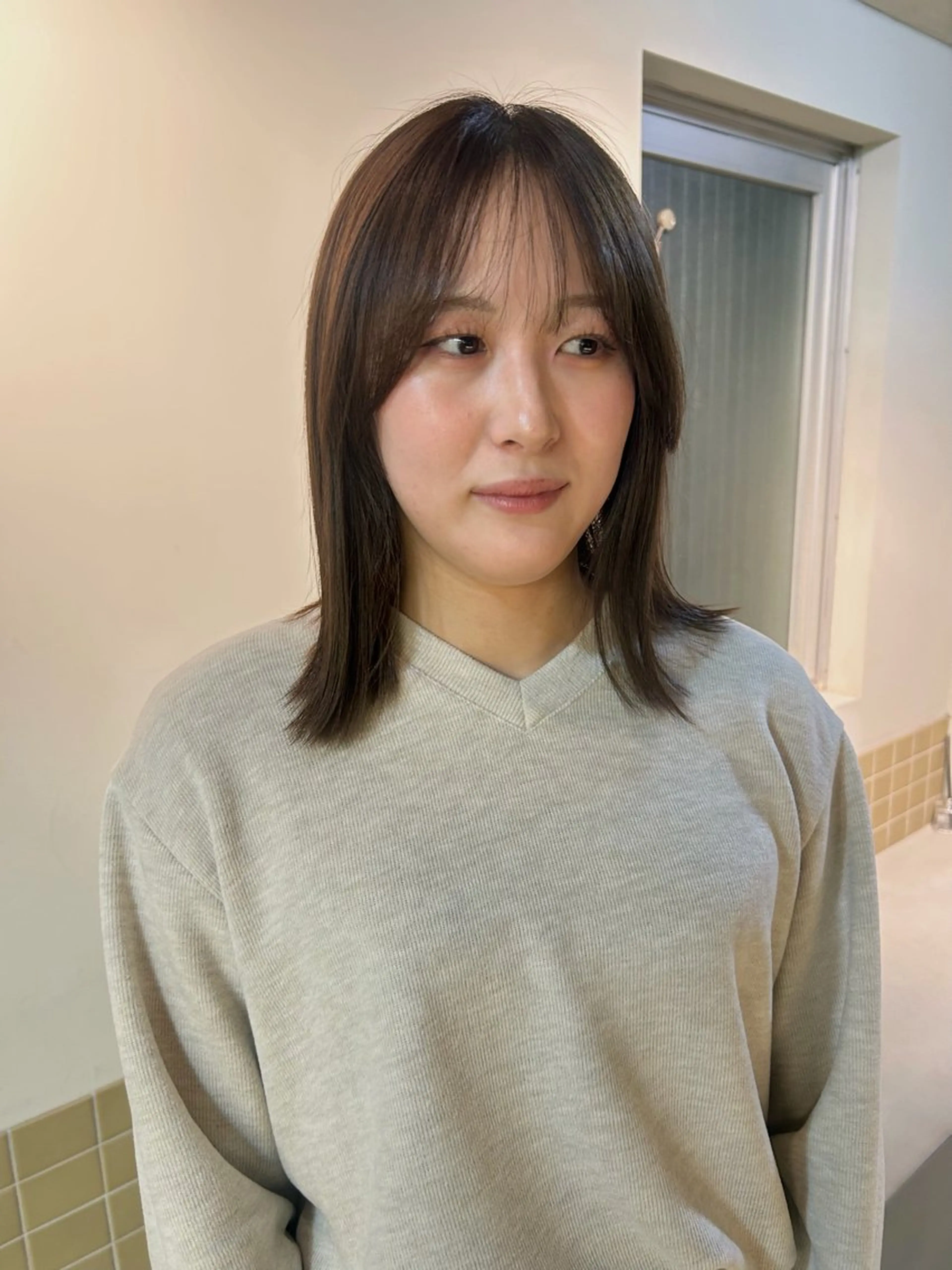 ミディアム カット ヘアカラー タカノセナ 【haRu/ハル】のヘアスタイル