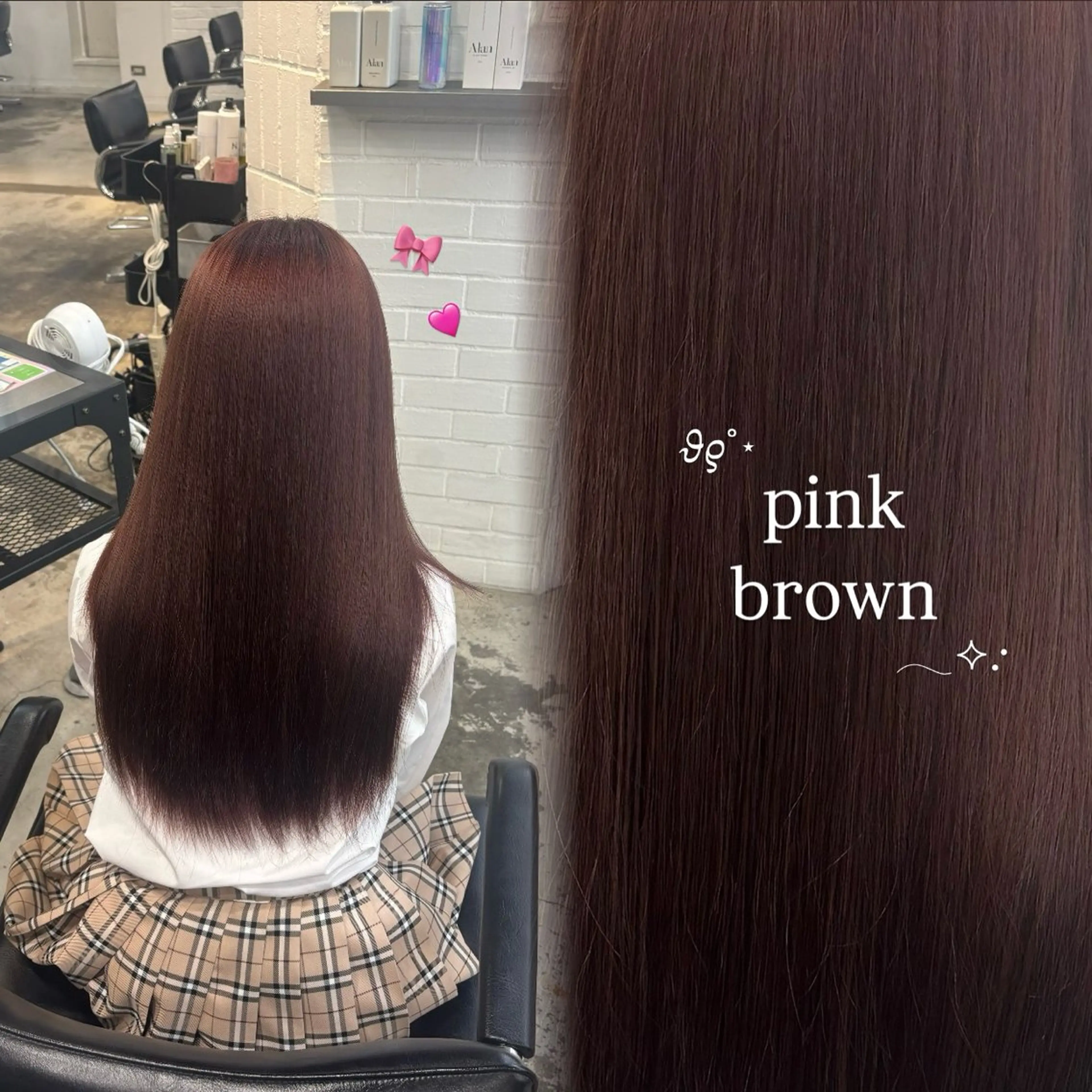 ロング カラー ブラウンカラー ピンクカラー ピンクブラウン ハイトーン sala 透明感🎀💭のヘアスタイル