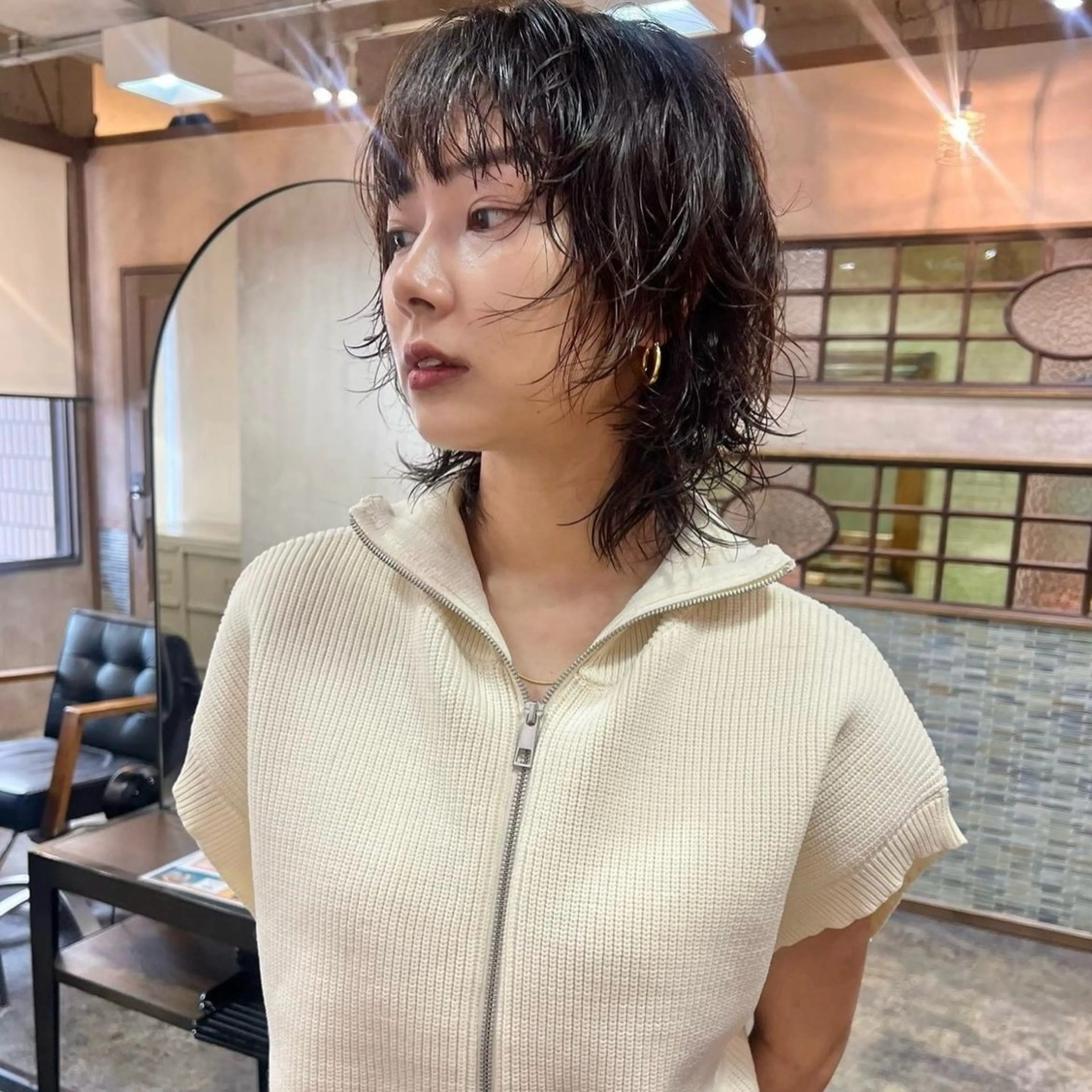 ショート パーマ レイヤー/暖色カラー /似合わせ/Moeのヘアスタイル