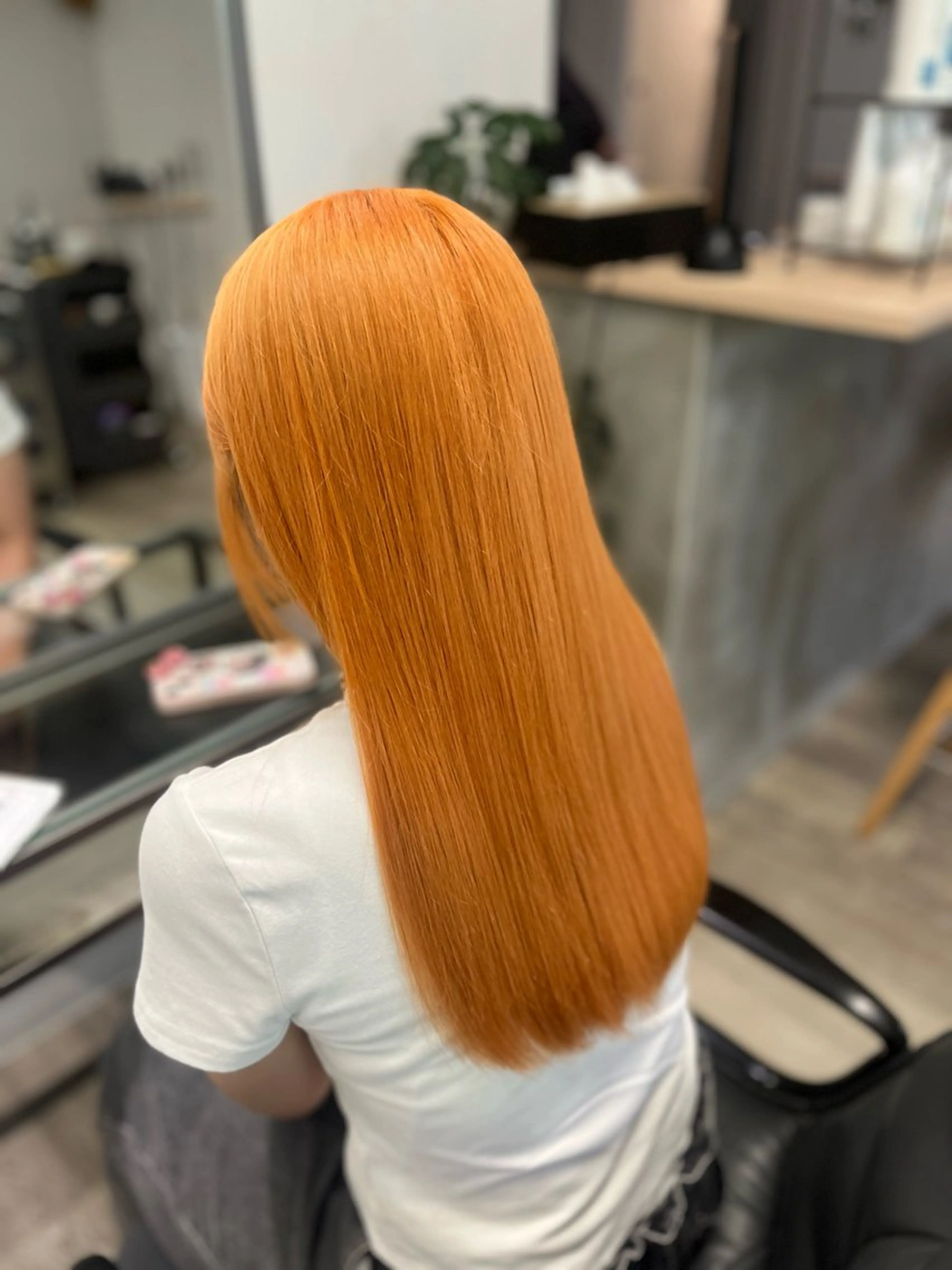 ロング 髪質改善 トリートメント ヘアカラー JIN/暖色カラー /髪質改善/艶髪のヘアスタイル