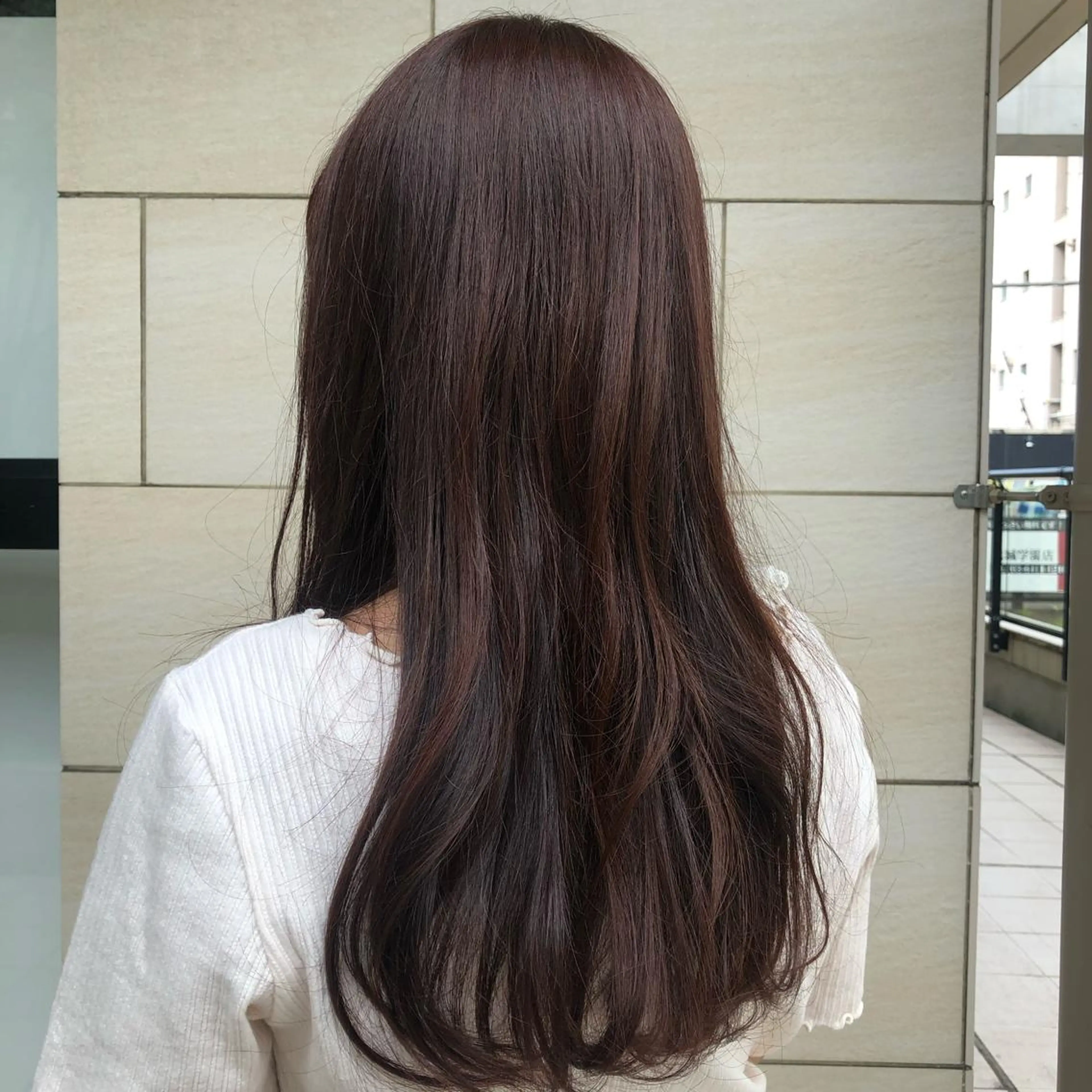 ロング ピンクブラウン 森本　舞✴︎ 似合わせパーマのヘアスタイル