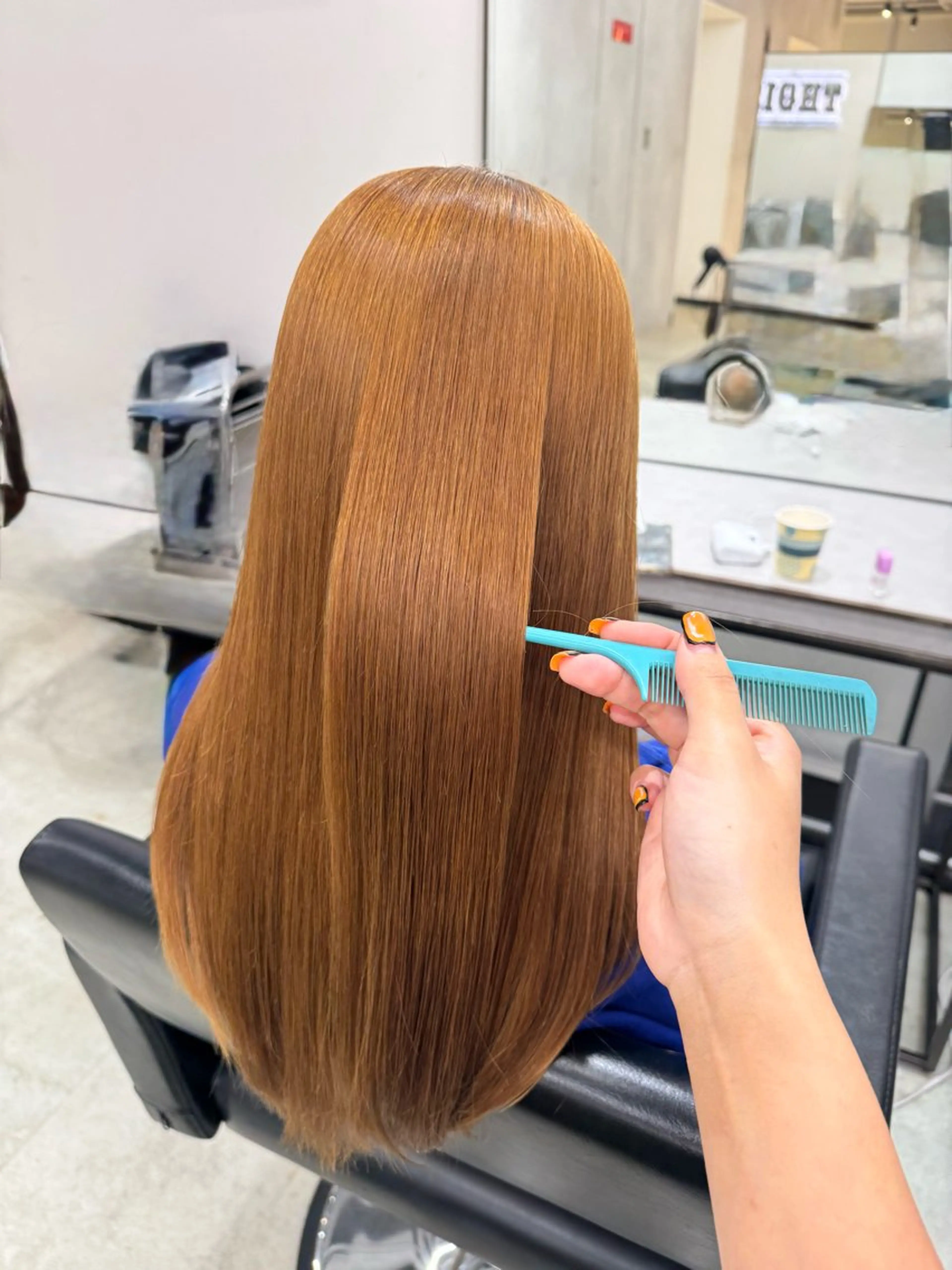 パーマ 髪質改善 酸性ストレート ストレートパーマ カット 縮毛矯正 トリートメント 透明感カラー✨艶髪 制作🌱山根あゆみのヘアスタイル