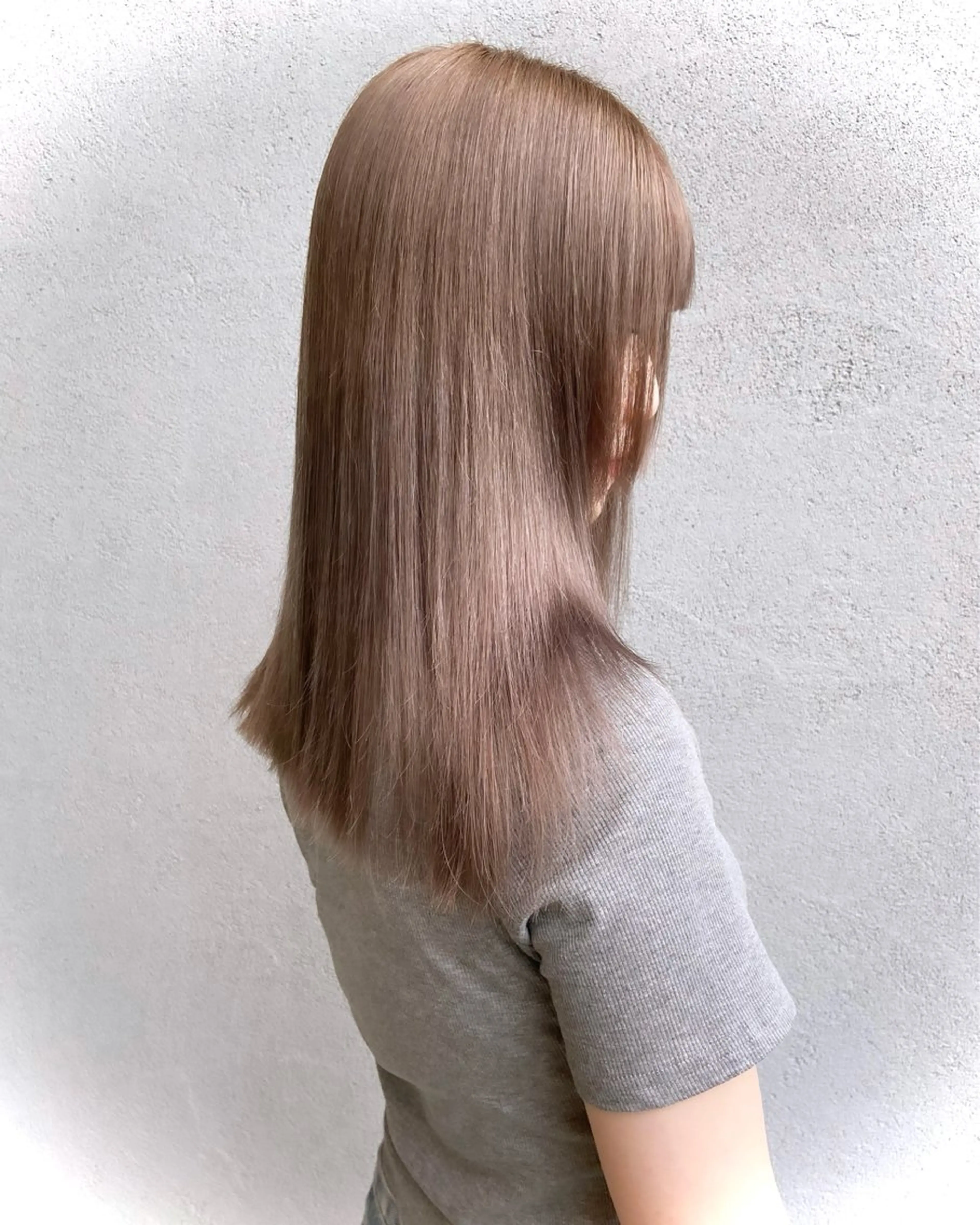 セミロング 韓国風ヘア トリートメント カット トリートメント SOYON nanamiのヘアスタイル