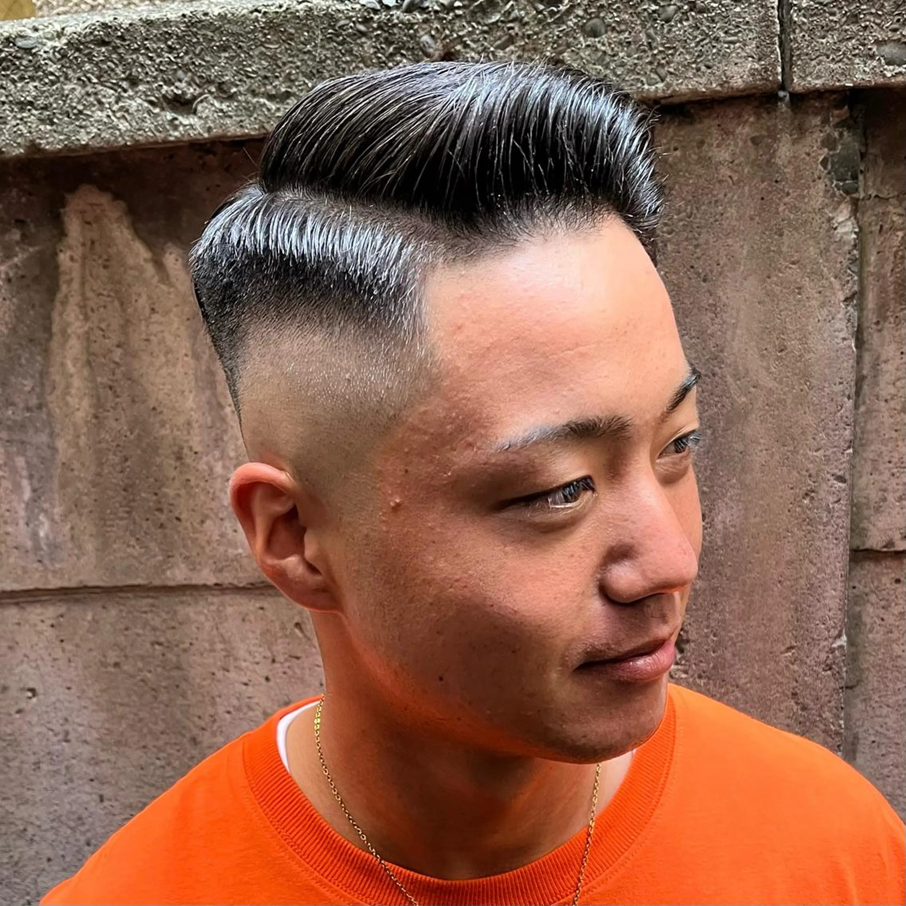 ショート メンズ フェードカット メンズパーマ スキンフェード スペインカール カット 立川/メンズパーマ 厚進太郎のヘアスタイル