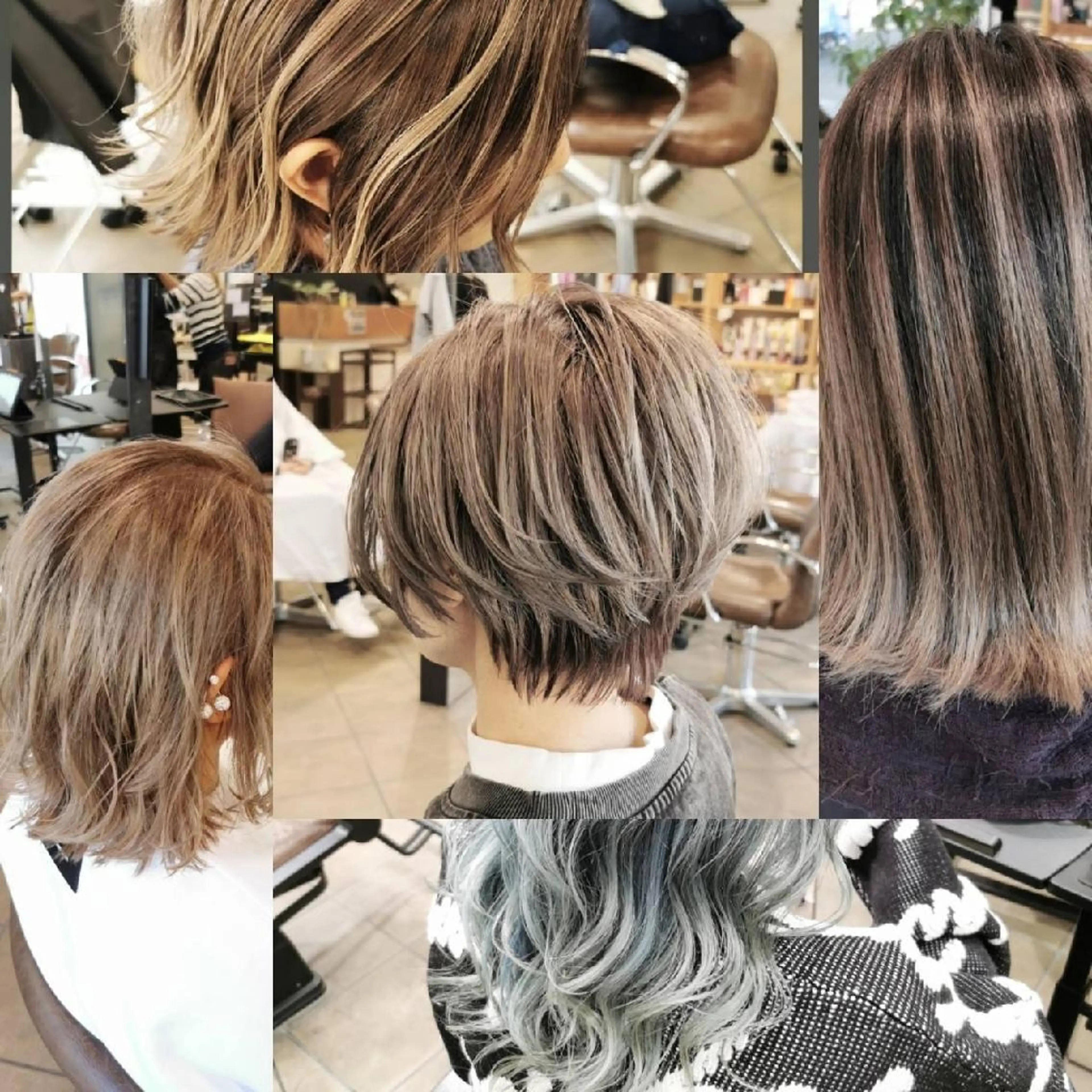 カラー 黒髪 ハイトーンカラー 卒業式のヘアスタイル ヘアカラー Luisハイライト　 喜連瓜破、髪質改善のヘアスタイル