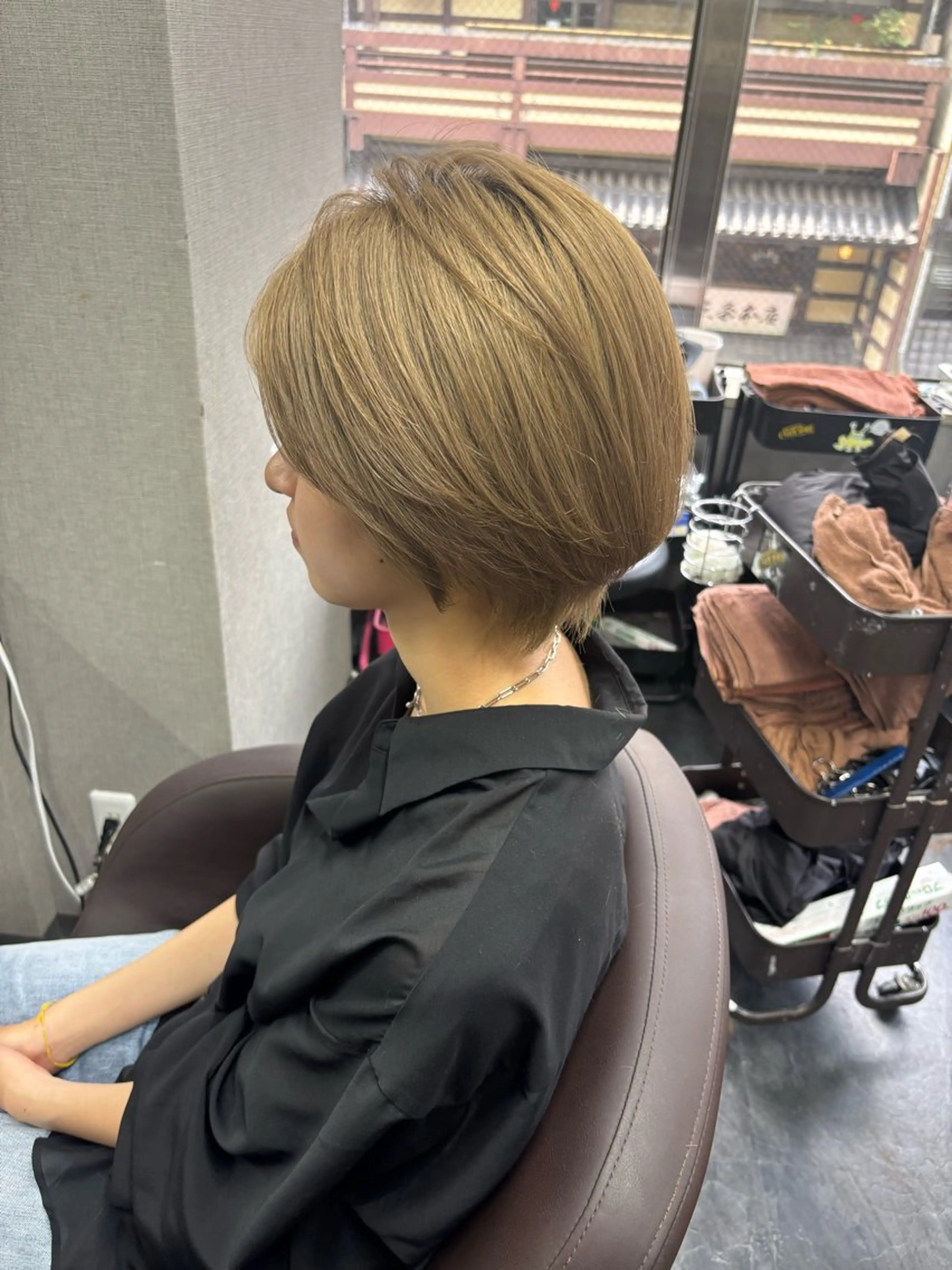 ショート カラー パーマ ヘアアレンジ メンズ キッズ メンズバレイヤージュ アップバング メンズブリーチ センターパート メンズハイライト 🫧Selene SHOGO🫧のヘアスタイル