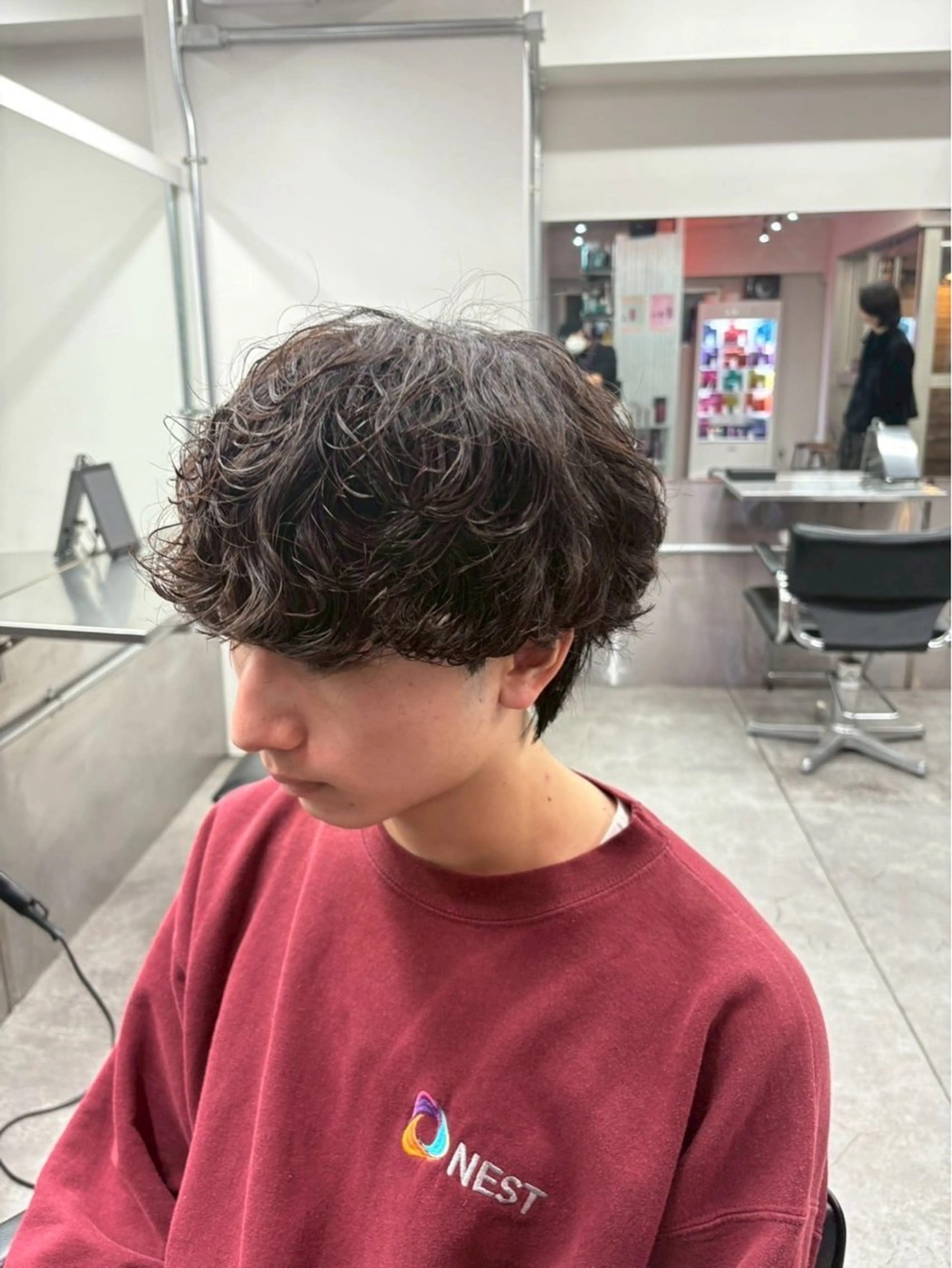 メンズ メンズ特化✨️ 韓国風パーマ🔥一八のヘアスタイル