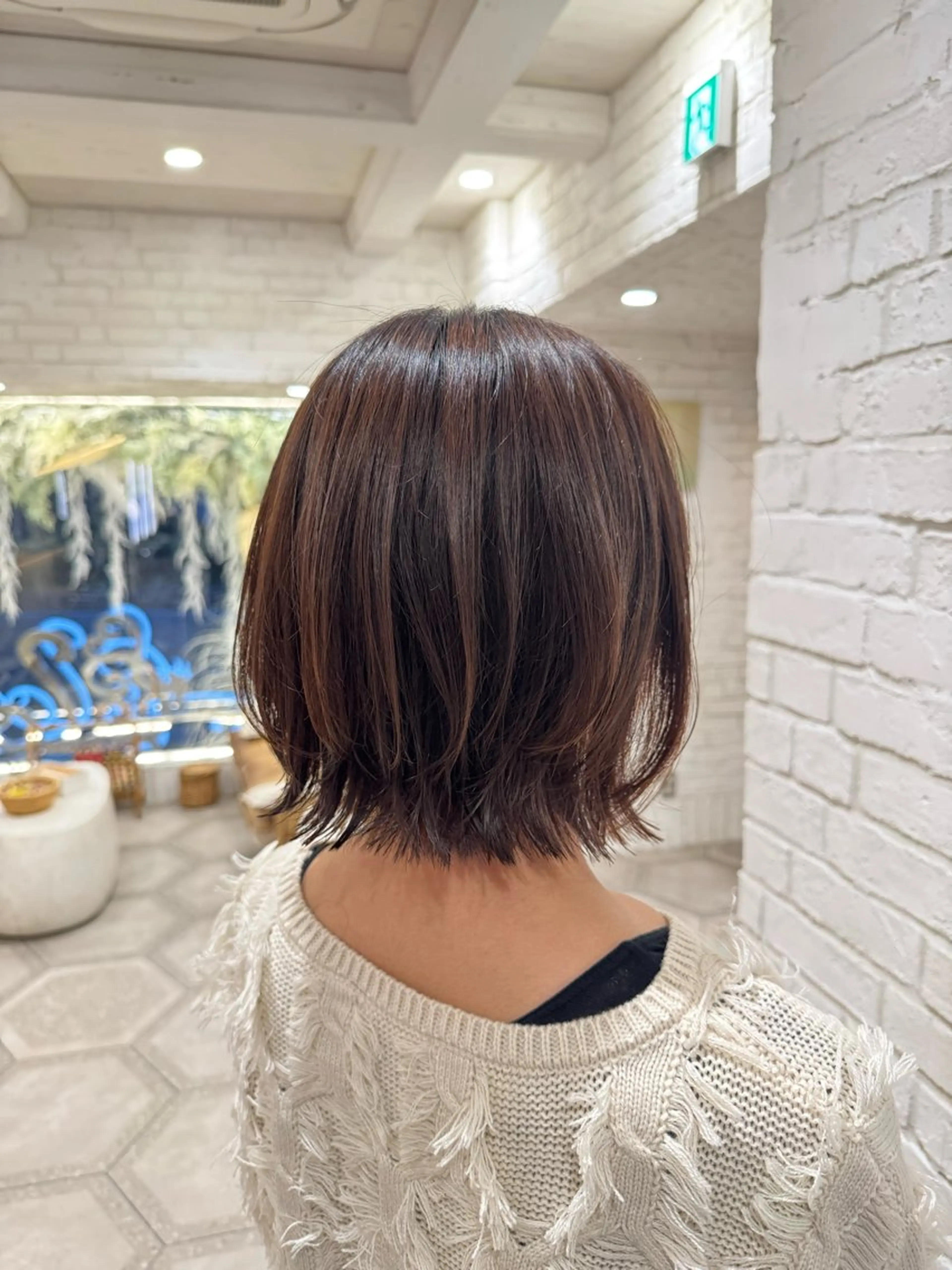 カット+プレミアムカラー(ダメージレスな髪に優しいお薬です)🩰の写真