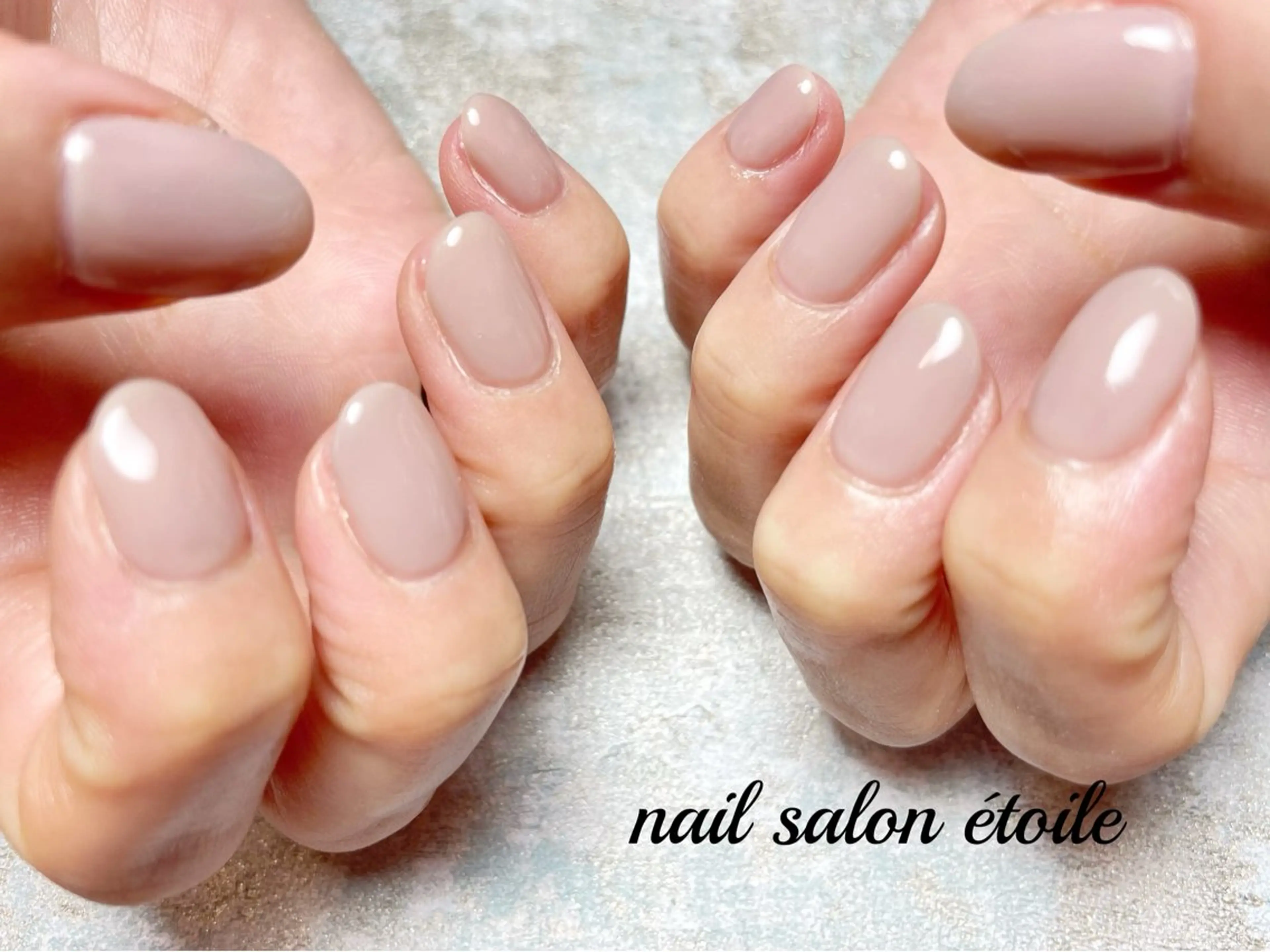 ネイル オフィスネイル ワンカラーネイル ピンク ハンドネイル nail salon étoileのネイルデザイン