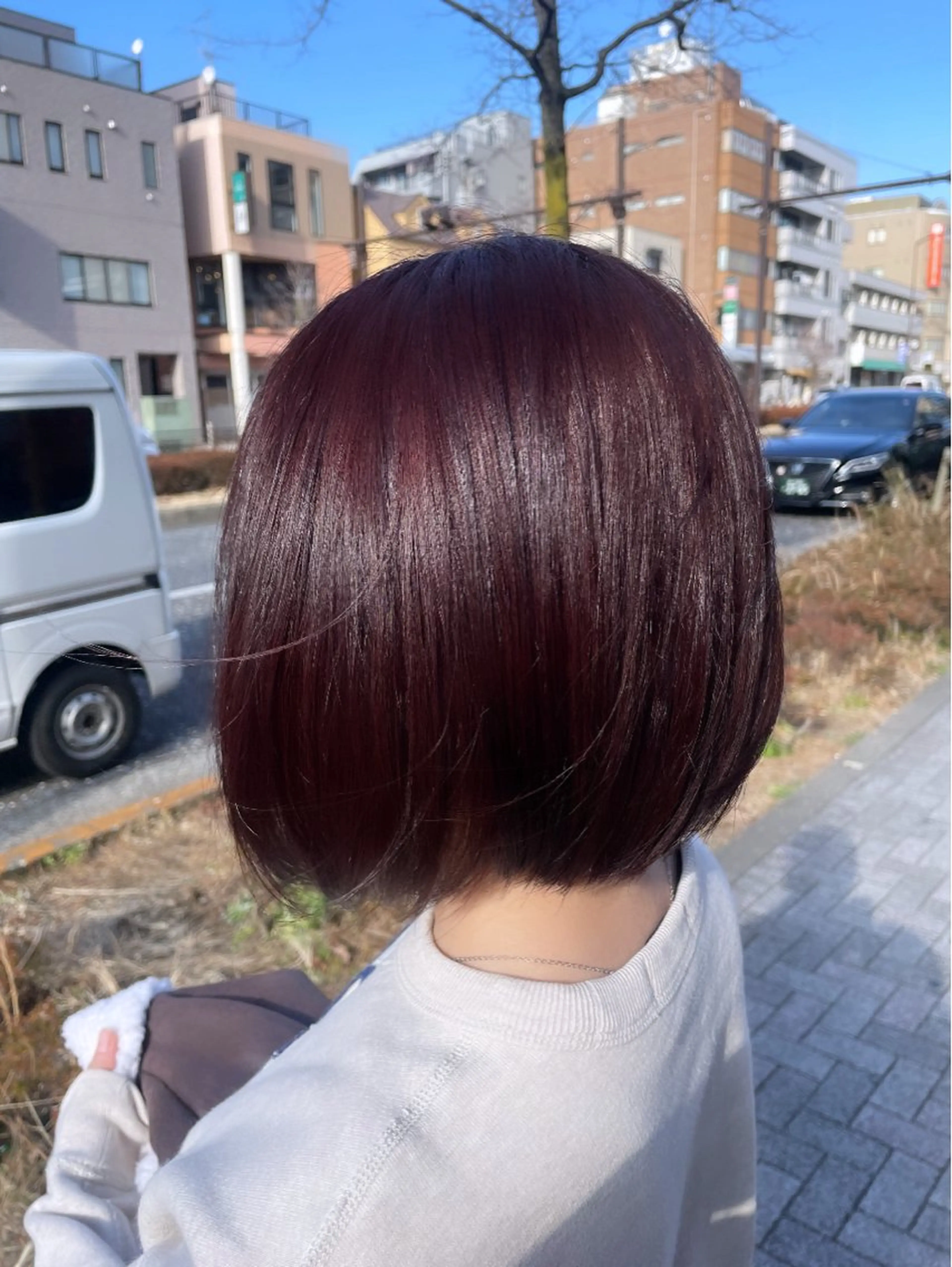 ショート カラー ヘアカラー トリートメント 💞暖色カラー 💞risaのヘアスタイル