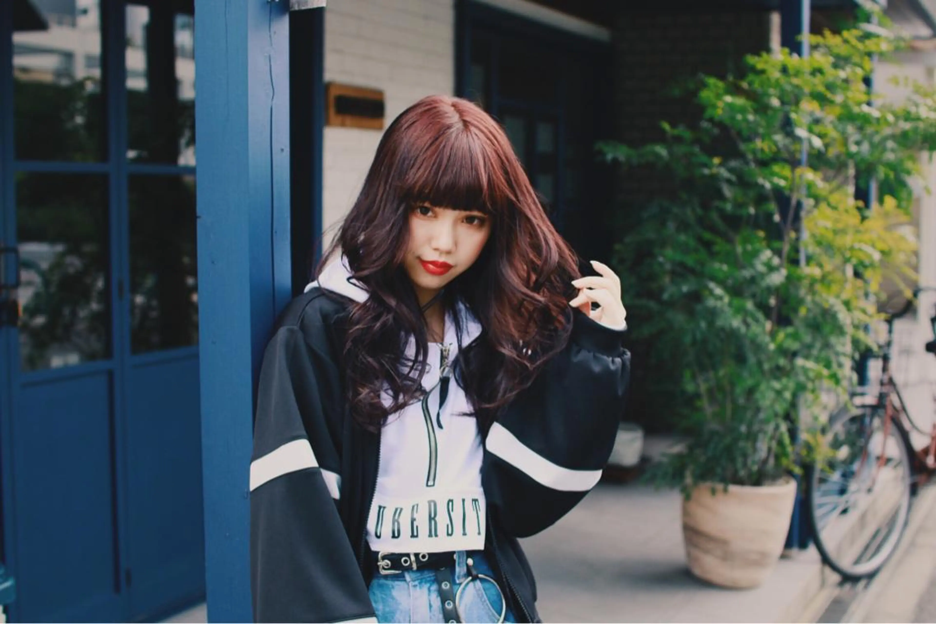 ミディアム カット トリートメント リンネ 甲東園のヘアスタイル