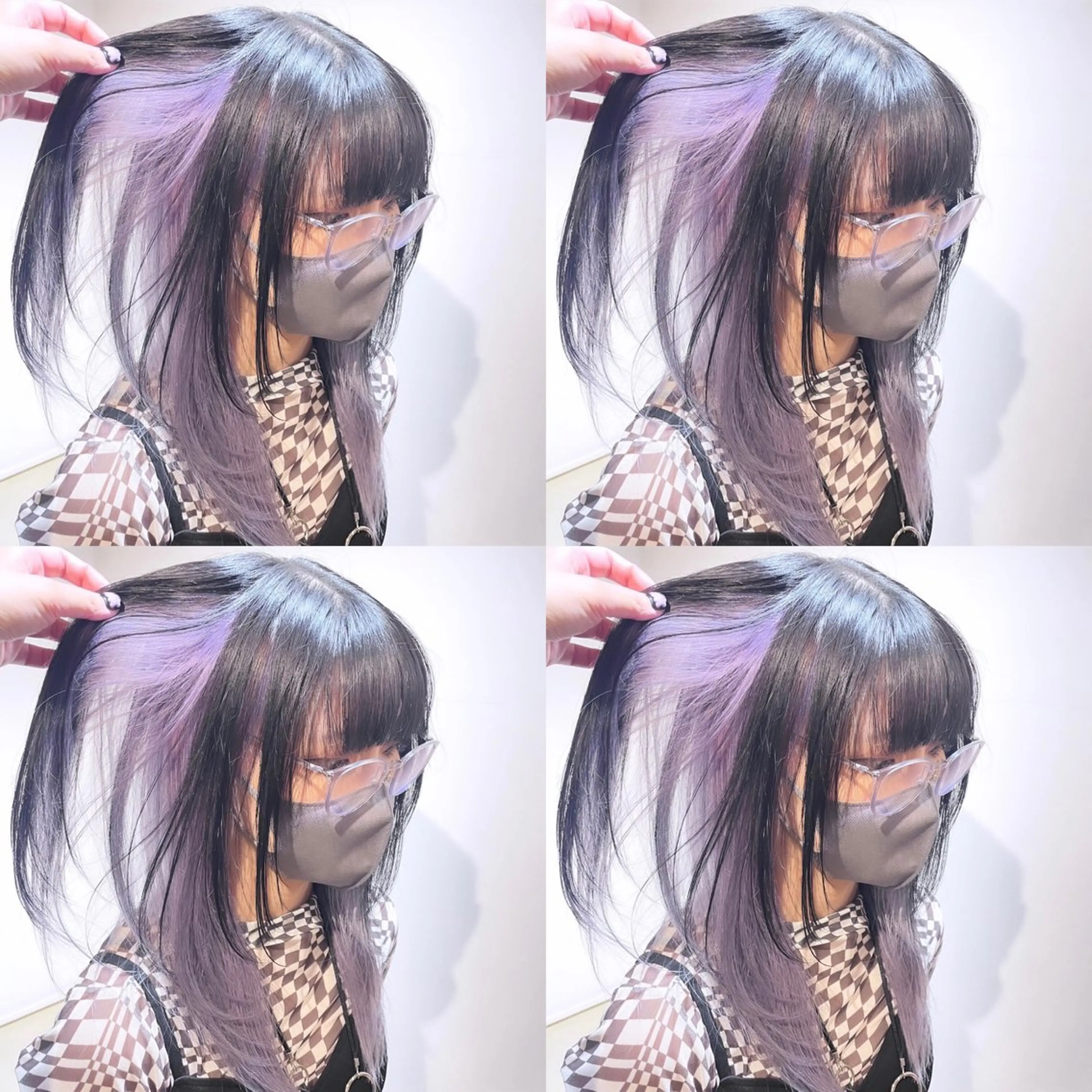 セミロング カラー ラベンダーカラー 🌟トップデザイナー 高橋🌟のヘアスタイル