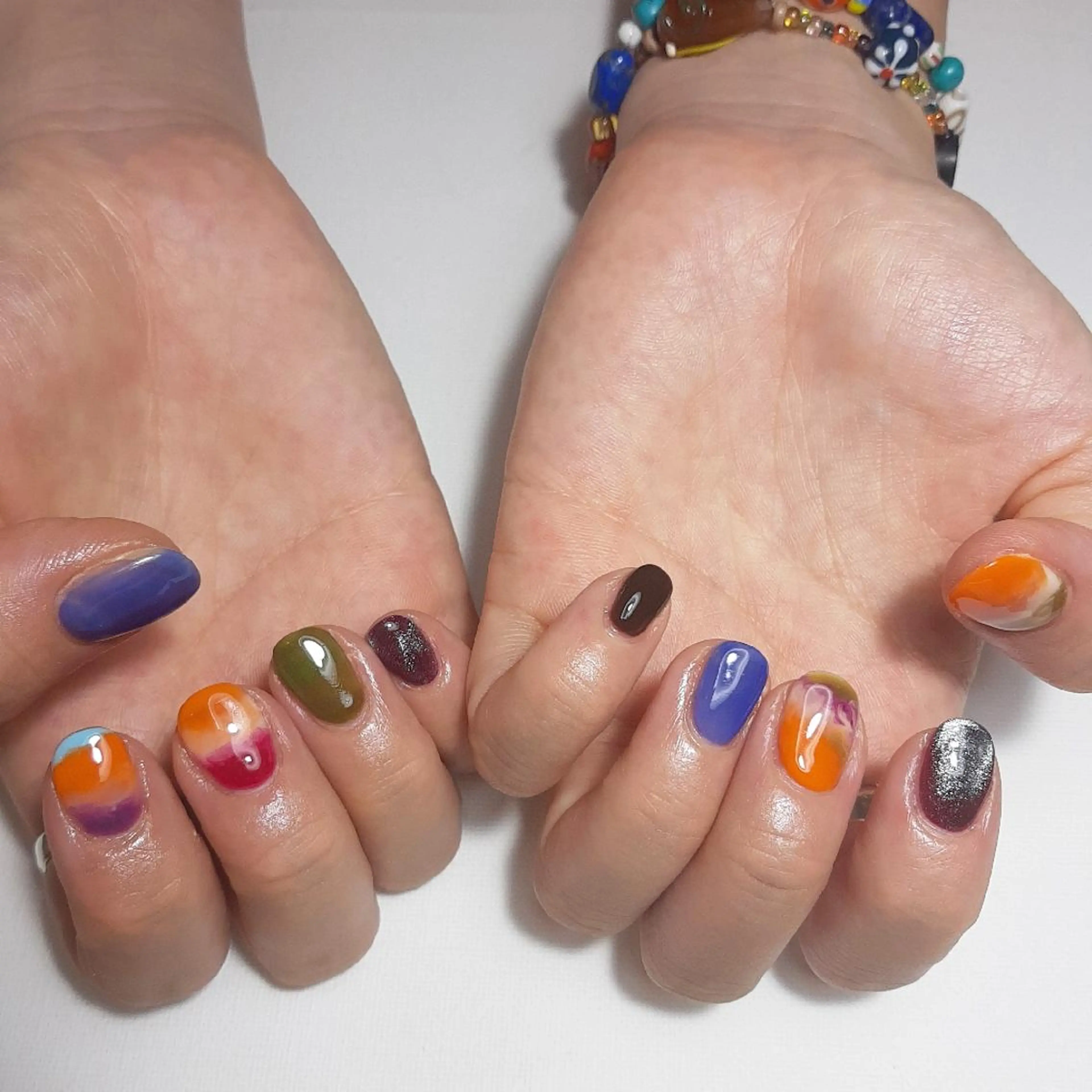 ネイル ジェルネイル 持ち込み ショートネイル owlnail /持込みデザイン専門のネイルデザイン