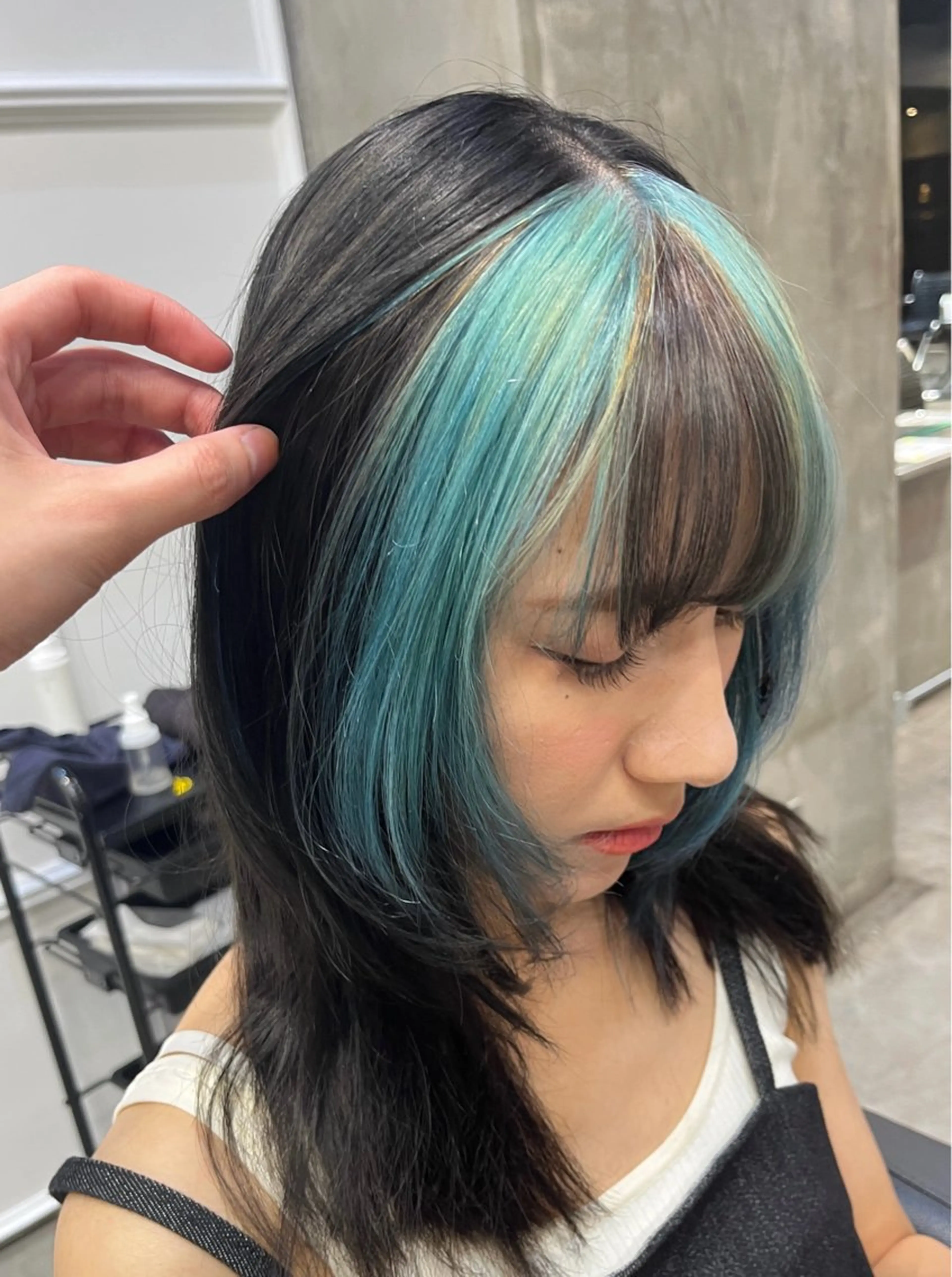 セミロング カラー HAIR MAKE  miel所属・🫧透明感カラー🫧 SHINSEIのヘアスタイル