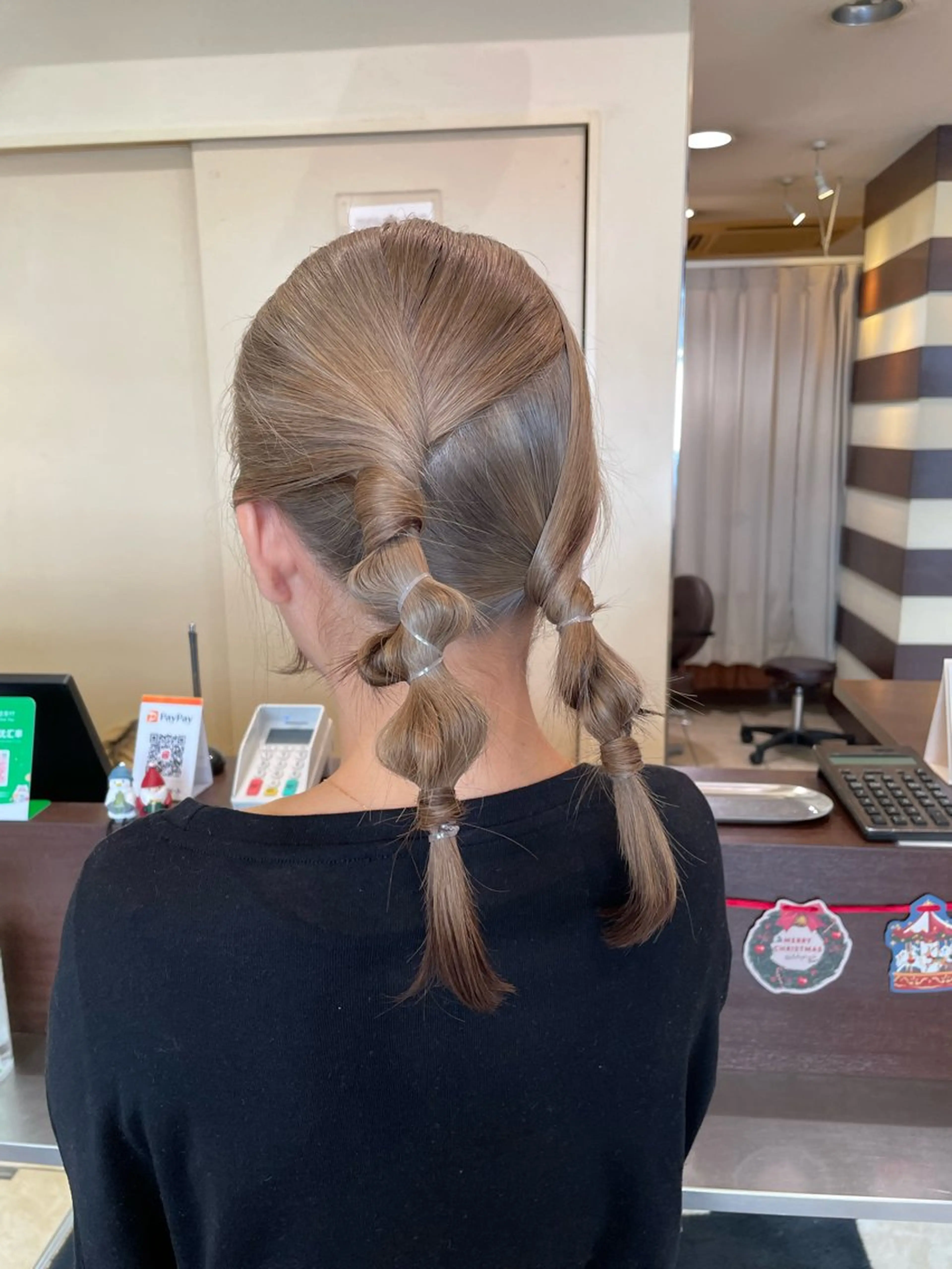 ヘアアレンジ ヘアセット 桑田 新菜のヘアスタイル