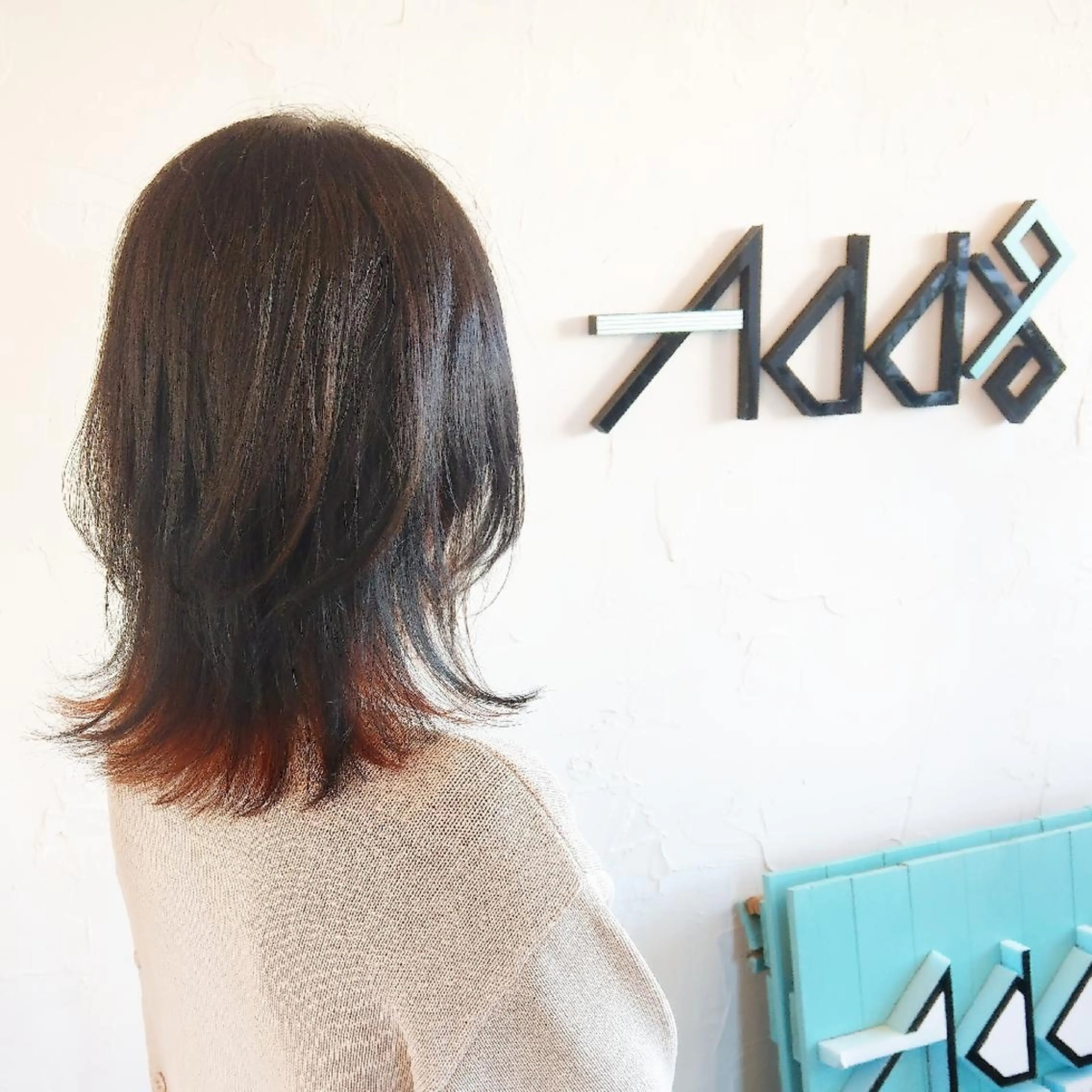 ミディアム カラー パーマ ヘアアレンジ ミストバング ブリーチ インナーカラー ブリーチなしカラー 韓国風ヘア ヘアカラー トリートメント Add9 柳田健登のヘアスタイル