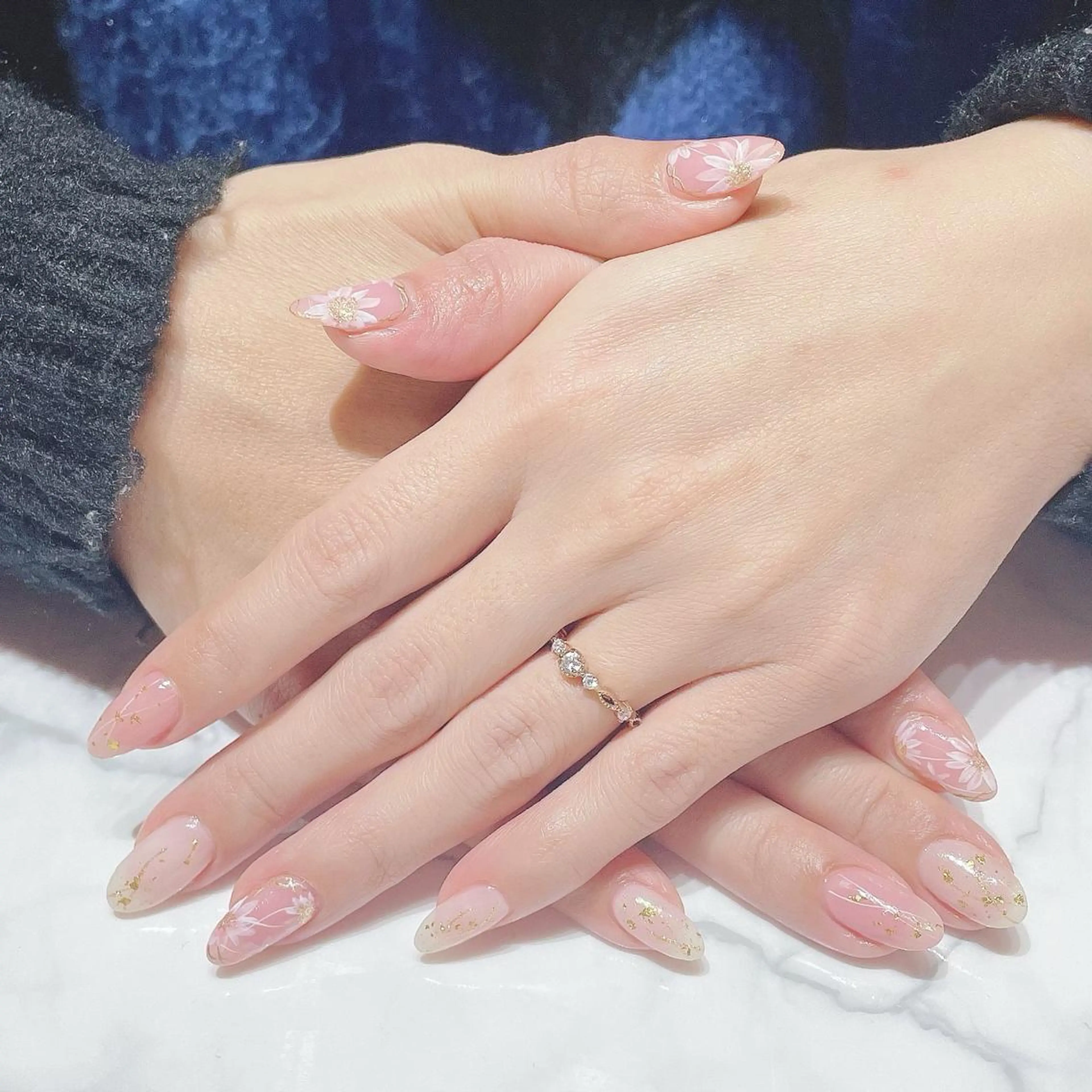 ネイル フラワーネイル ネイルサロン Belleのネイルデザイン