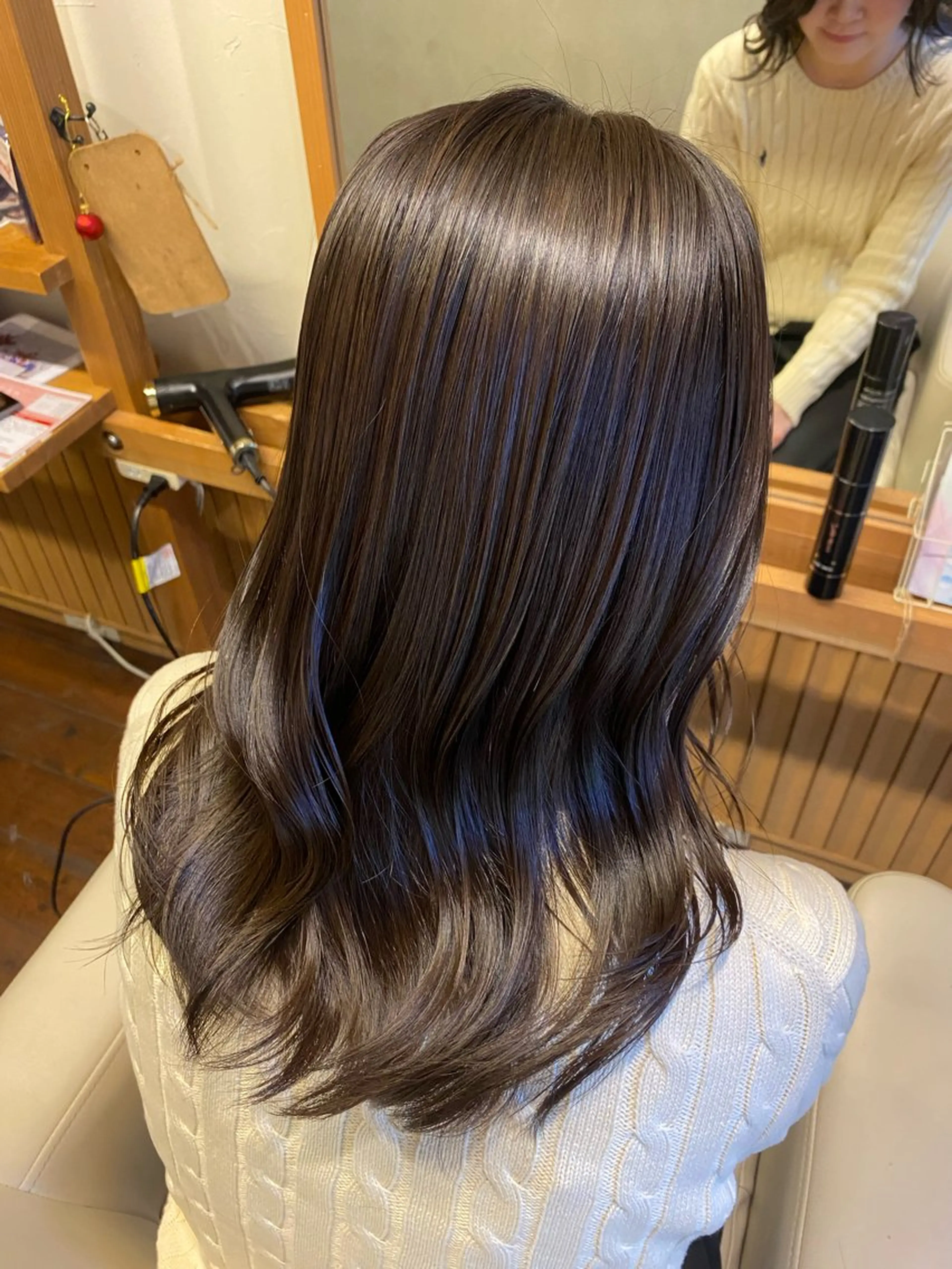 セミロング カット ヘアカラー トリートメント 透明感カラー/ 小顔カット/ミヅキのヘアスタイル