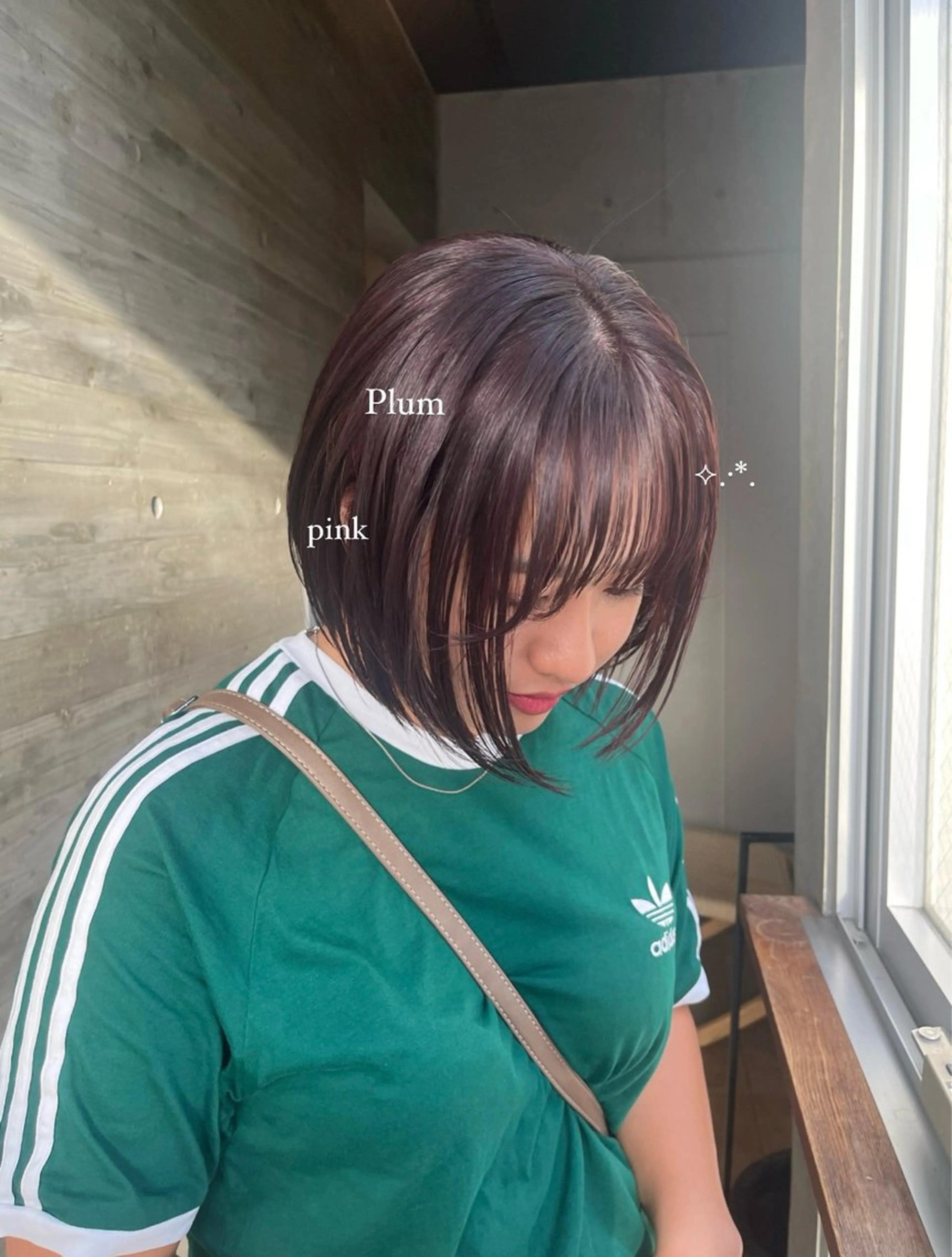 ショート ピンクラベンダー 顔周りカット ヘアカラー SALT WATER所属・🫐 𝐌𝐚𝐨 🫐似合わせcutのヘアスタイル