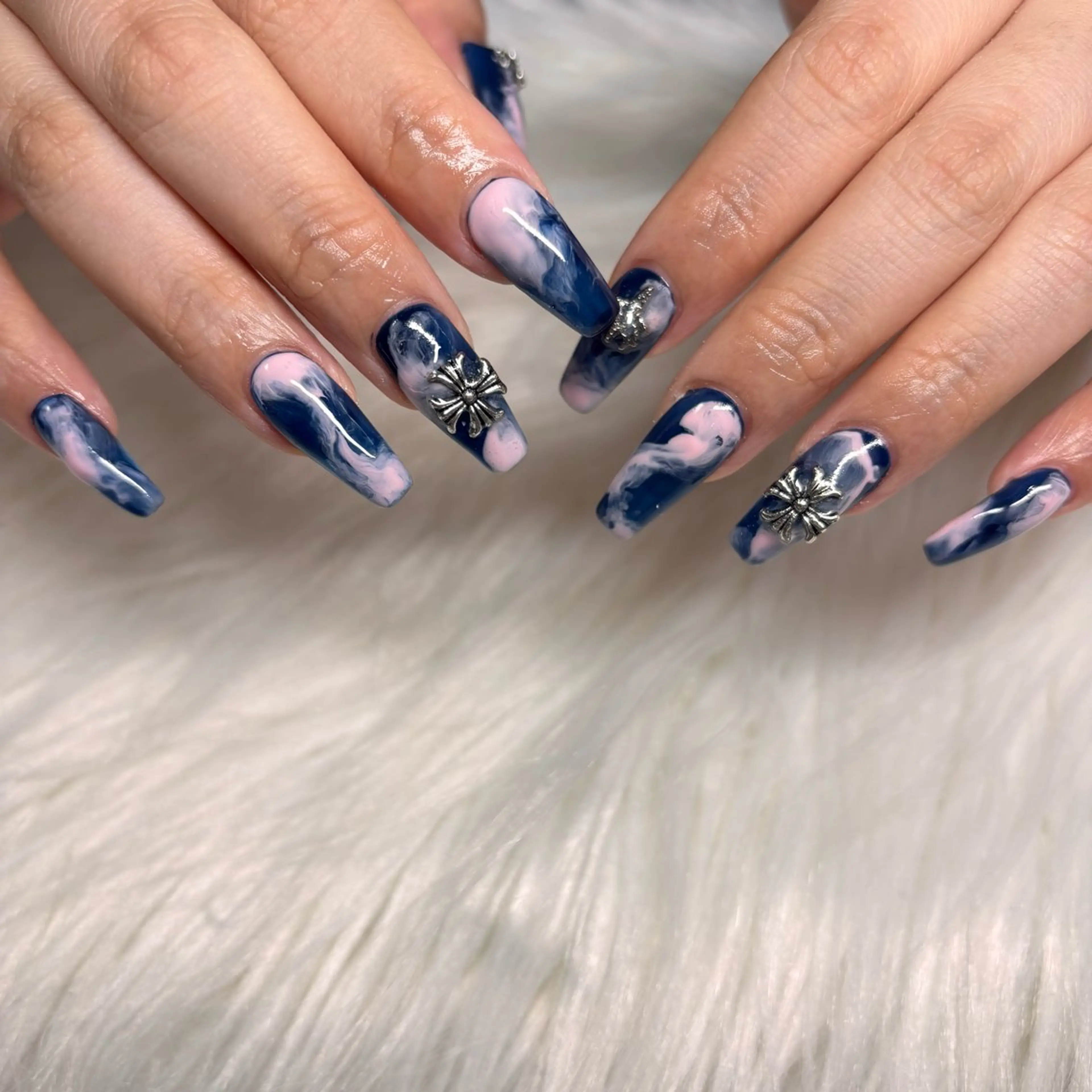 ネイル スカルプネイル ハンドネイル RE💟N.NAIL ラテン系お姉さんのネイルデザイン