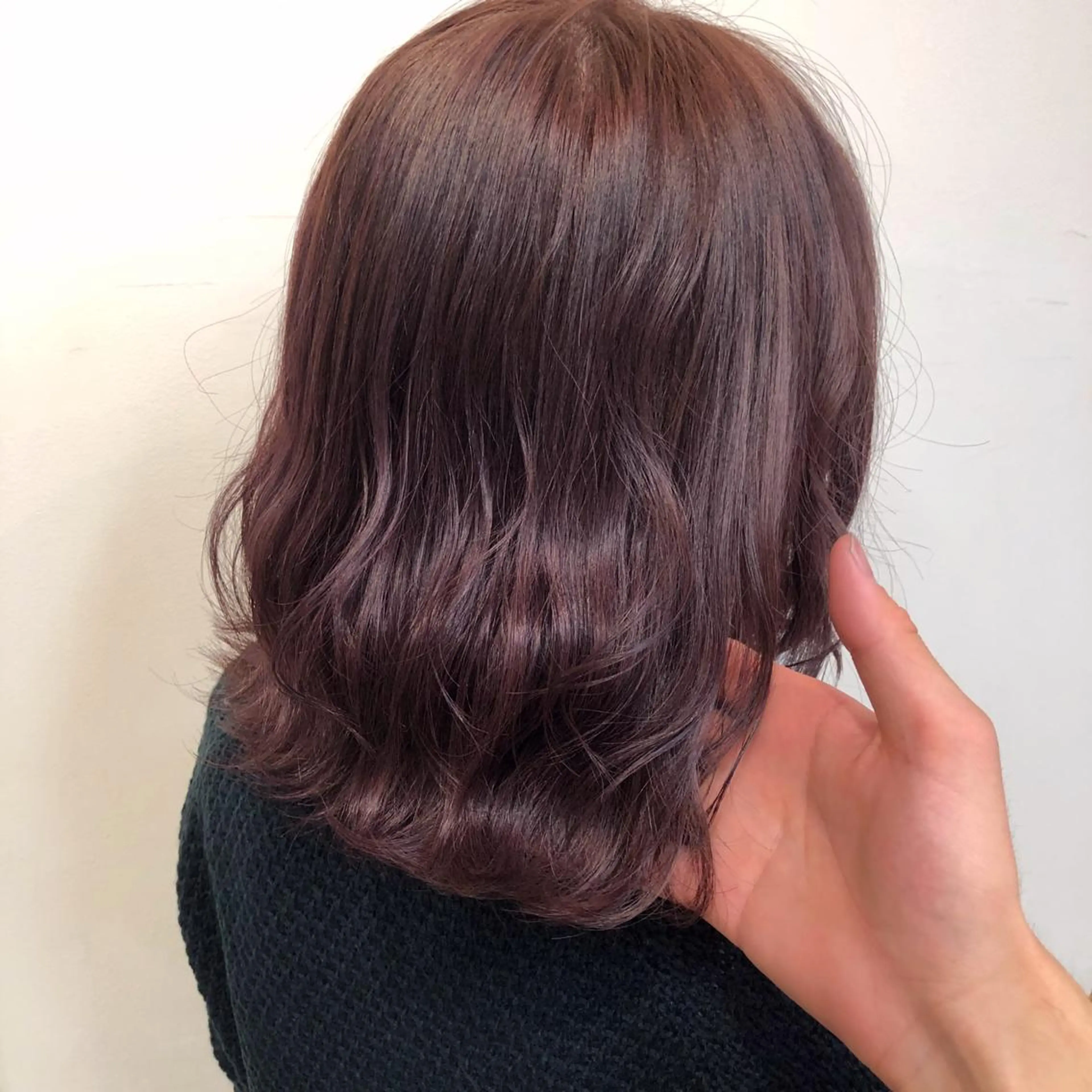 ミディアム カラー パープルカラー 韓国カットパーマ✂︎ Toshiのヘアスタイル