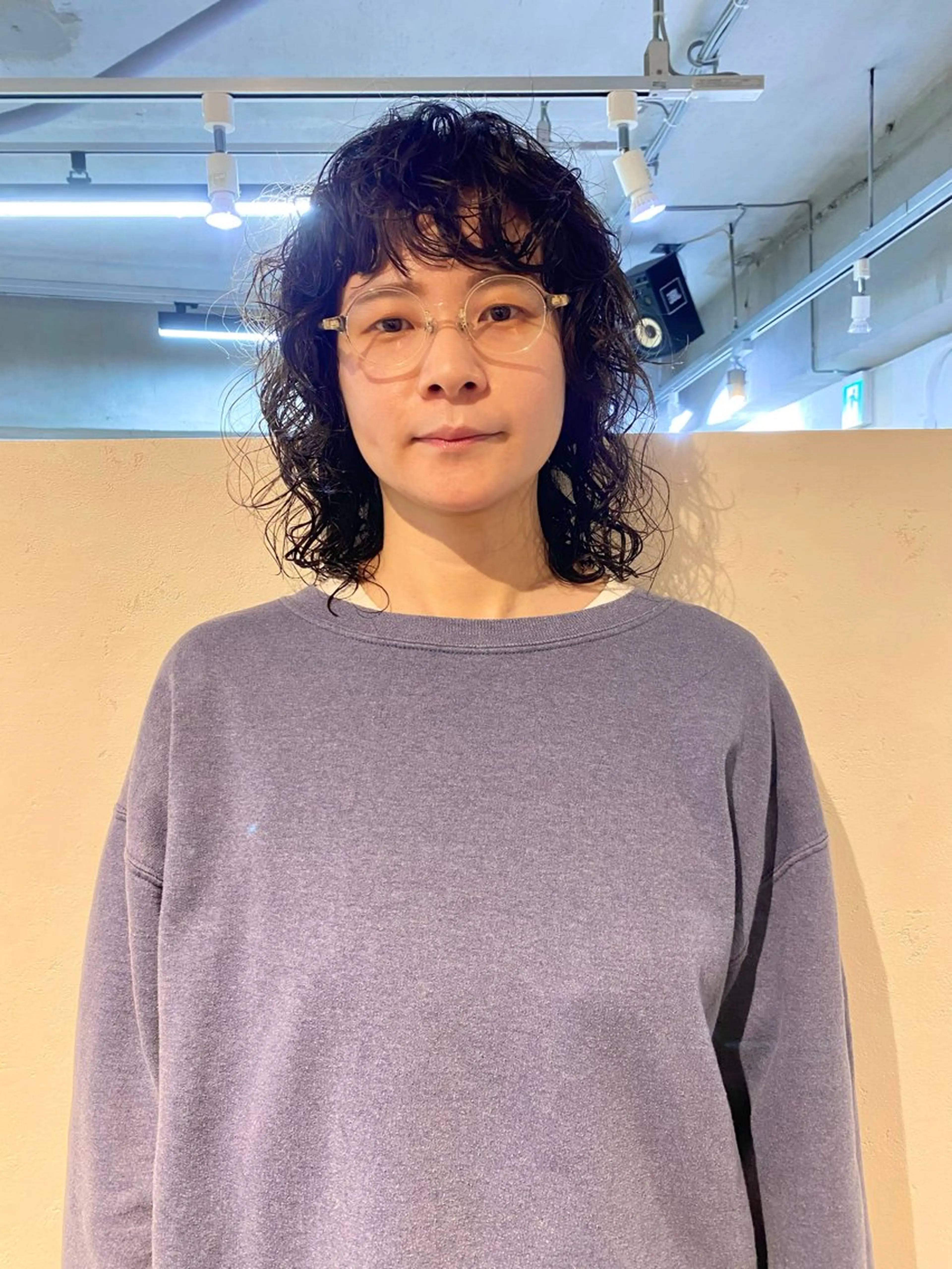 ミディアム パーマ カット パーマ トリートメント 下北沢 soiのヘアスタイル