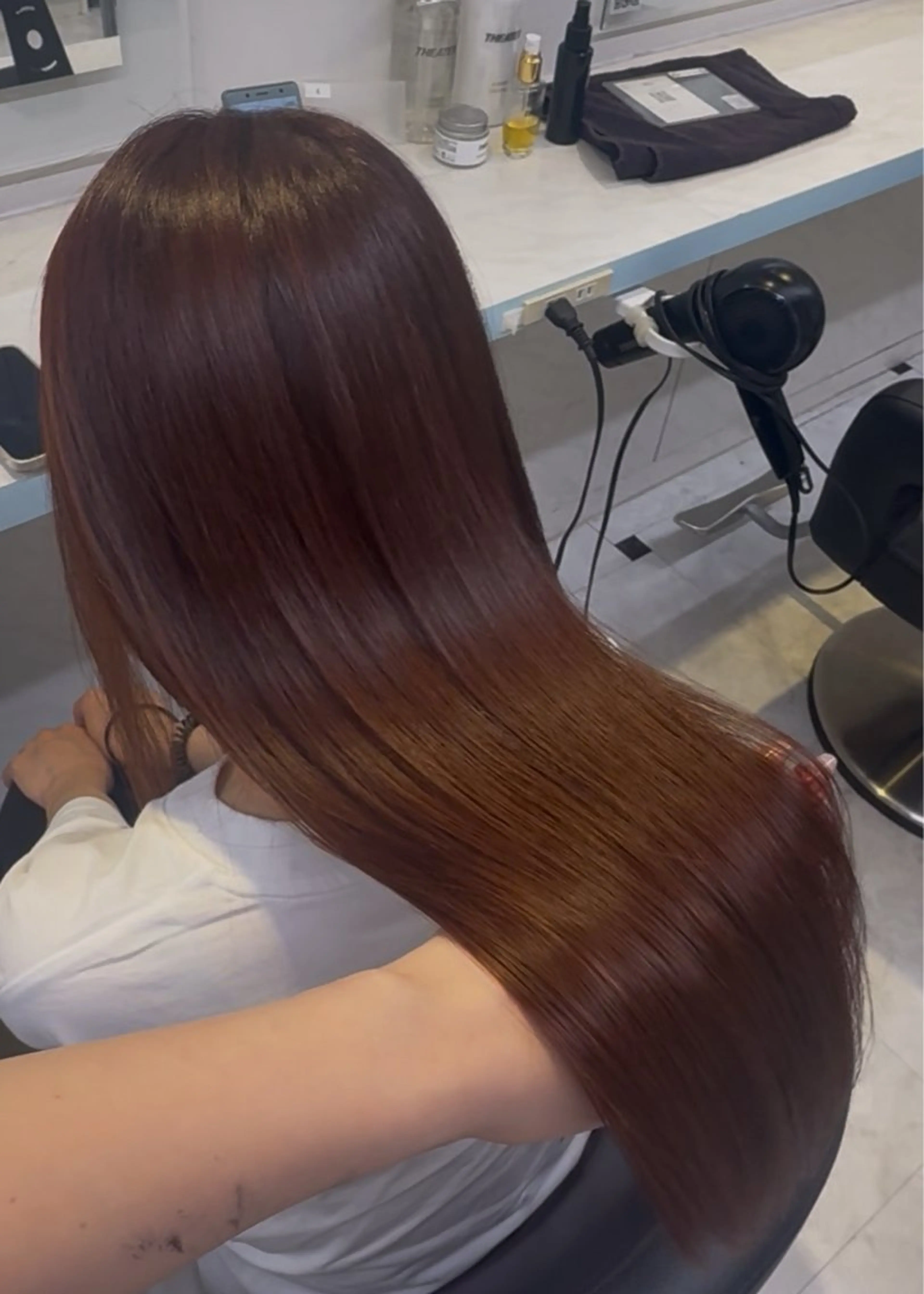 ロング カラー ヘアカラー トリートメント ヘアセット NANA🥀韓国ヘア /レイヤー/暖色🥀のヘアスタイル