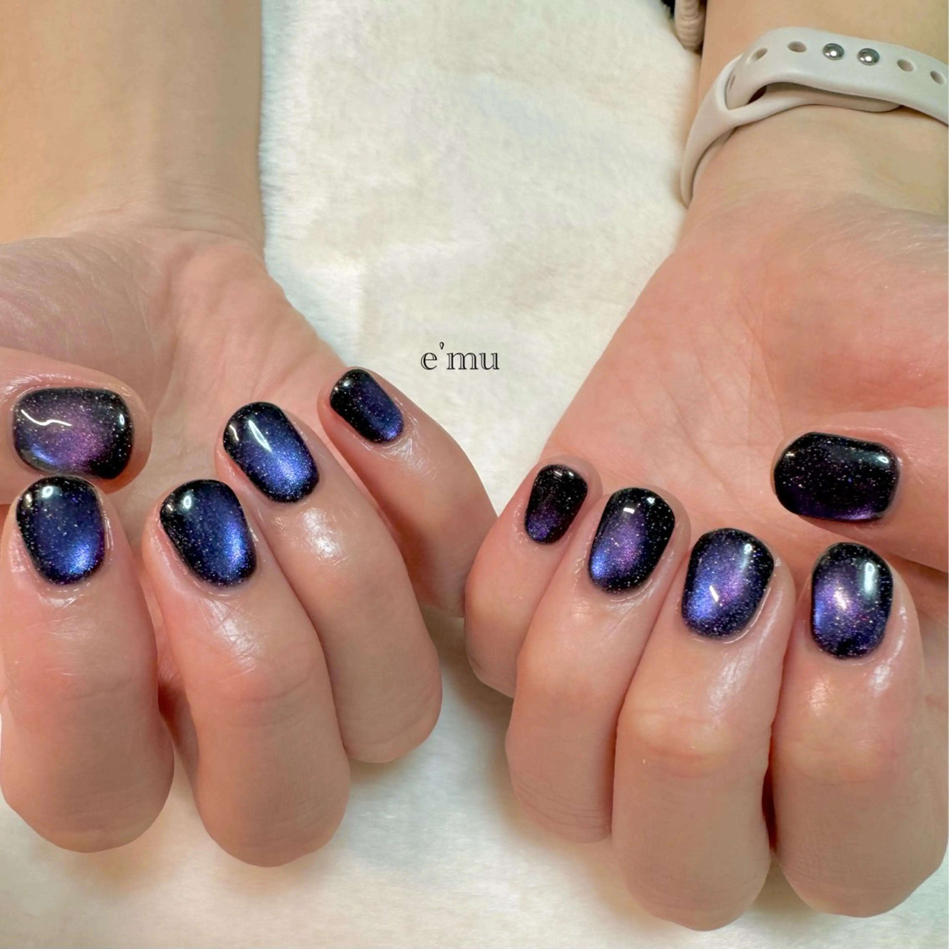 ネイル マグネットネイル ハンドネイル nail salon e'mu💐のネイルデザイン