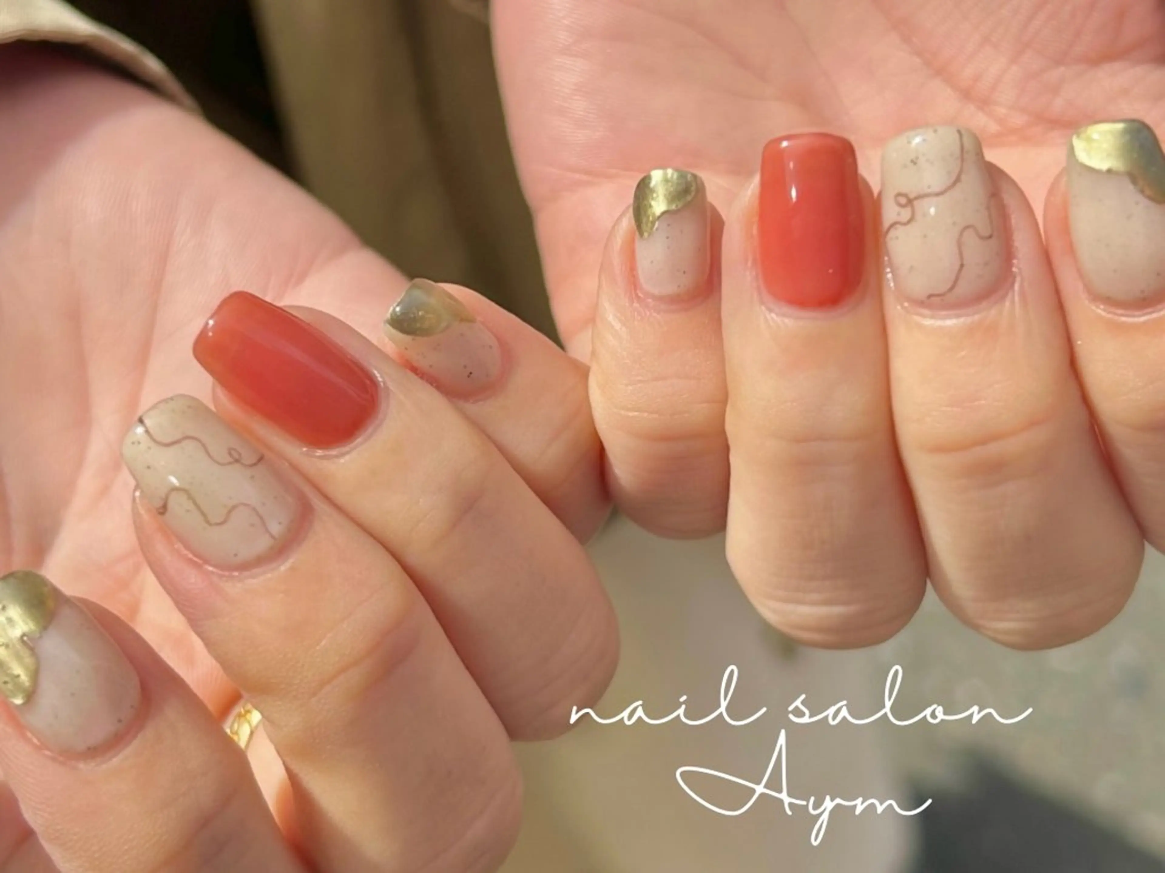 ネイル ニュアンスネイル nail salon Aymのネイルデザイン