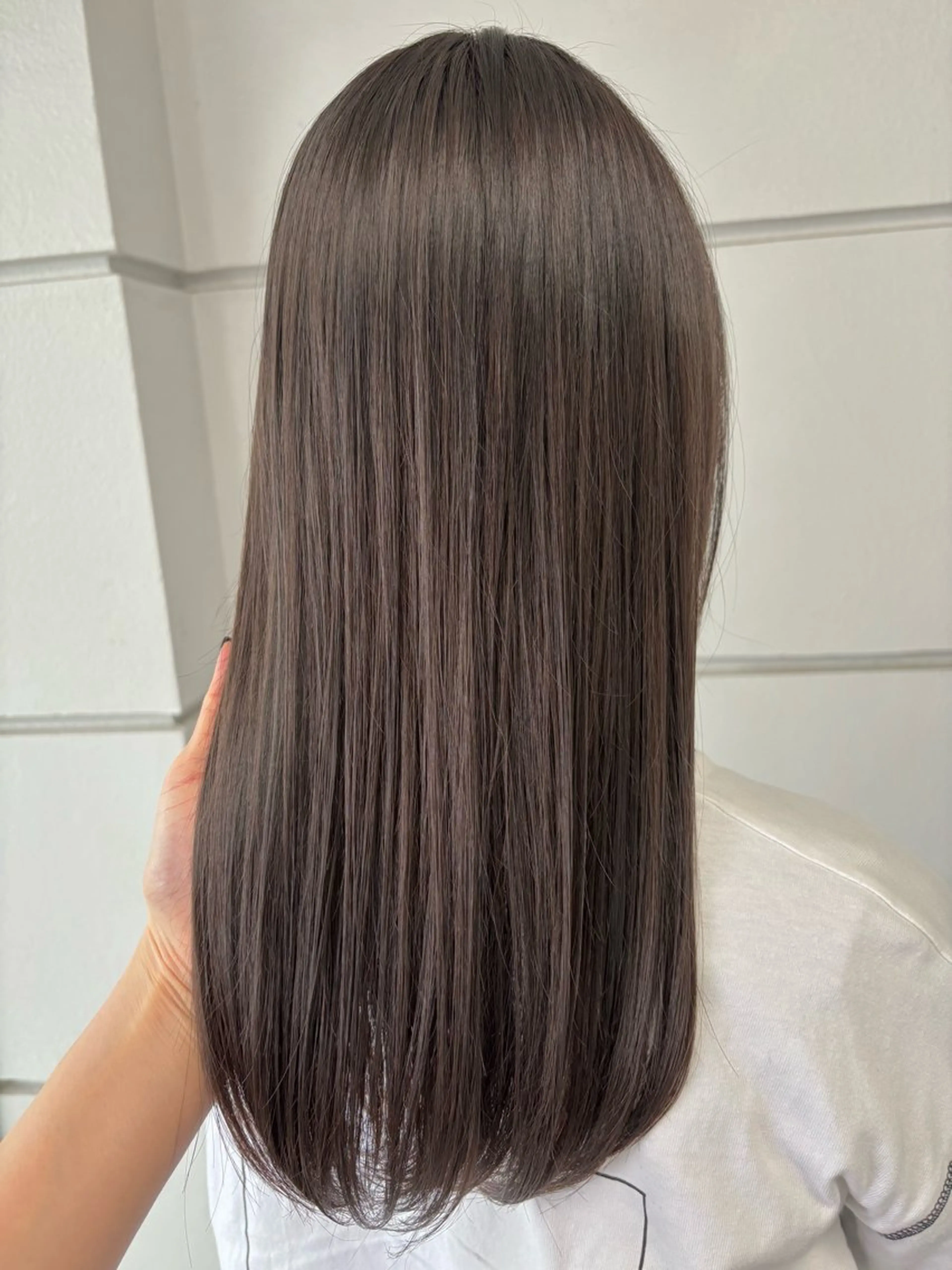 ロング カラー 透明感カラー ヘアカラー トリートメント 🦖ブリーチなしカラ ー∥RINA🦖のヘアスタイル