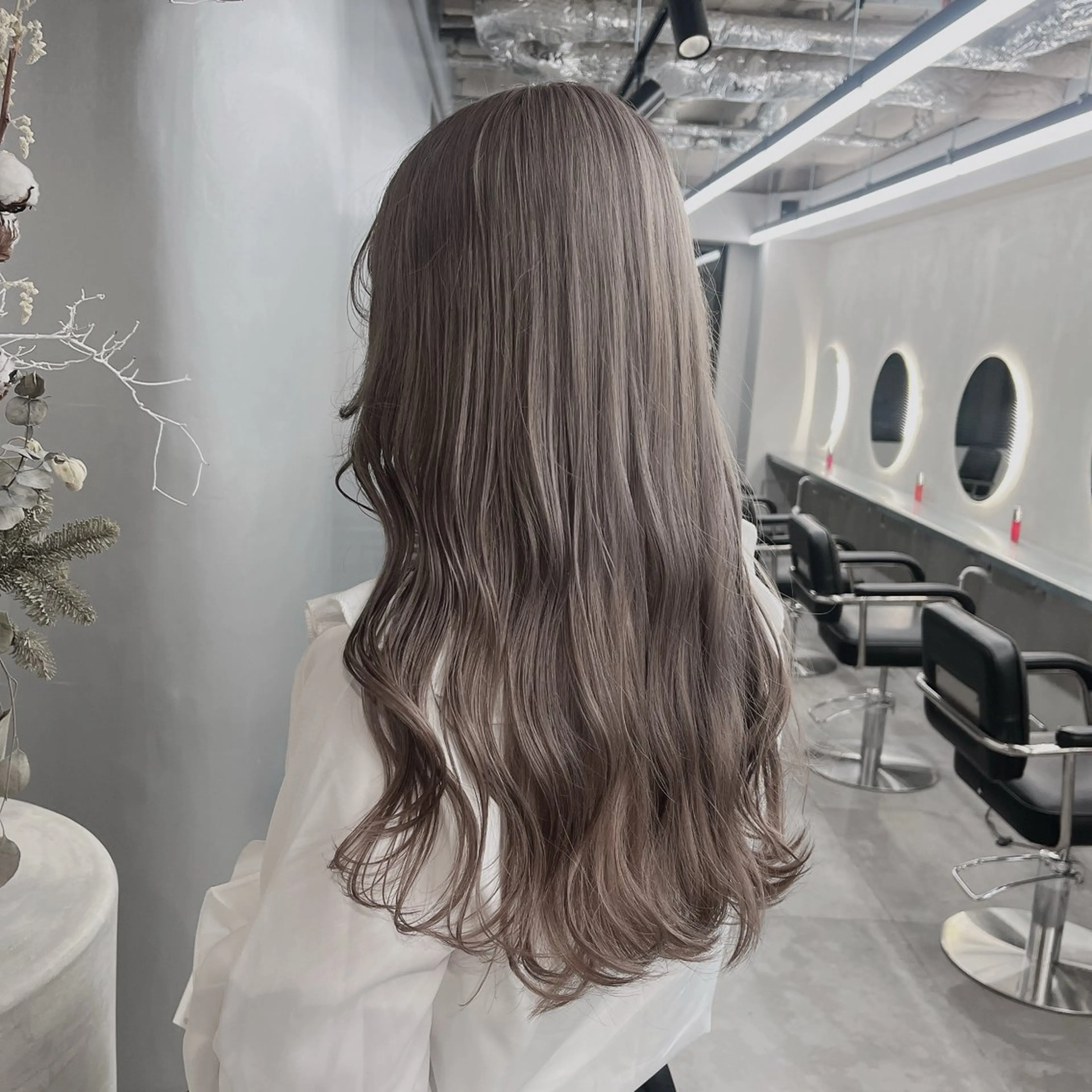 ロング カラー ☁️グレージュカラー TAKUYA☁️のヘアスタイル