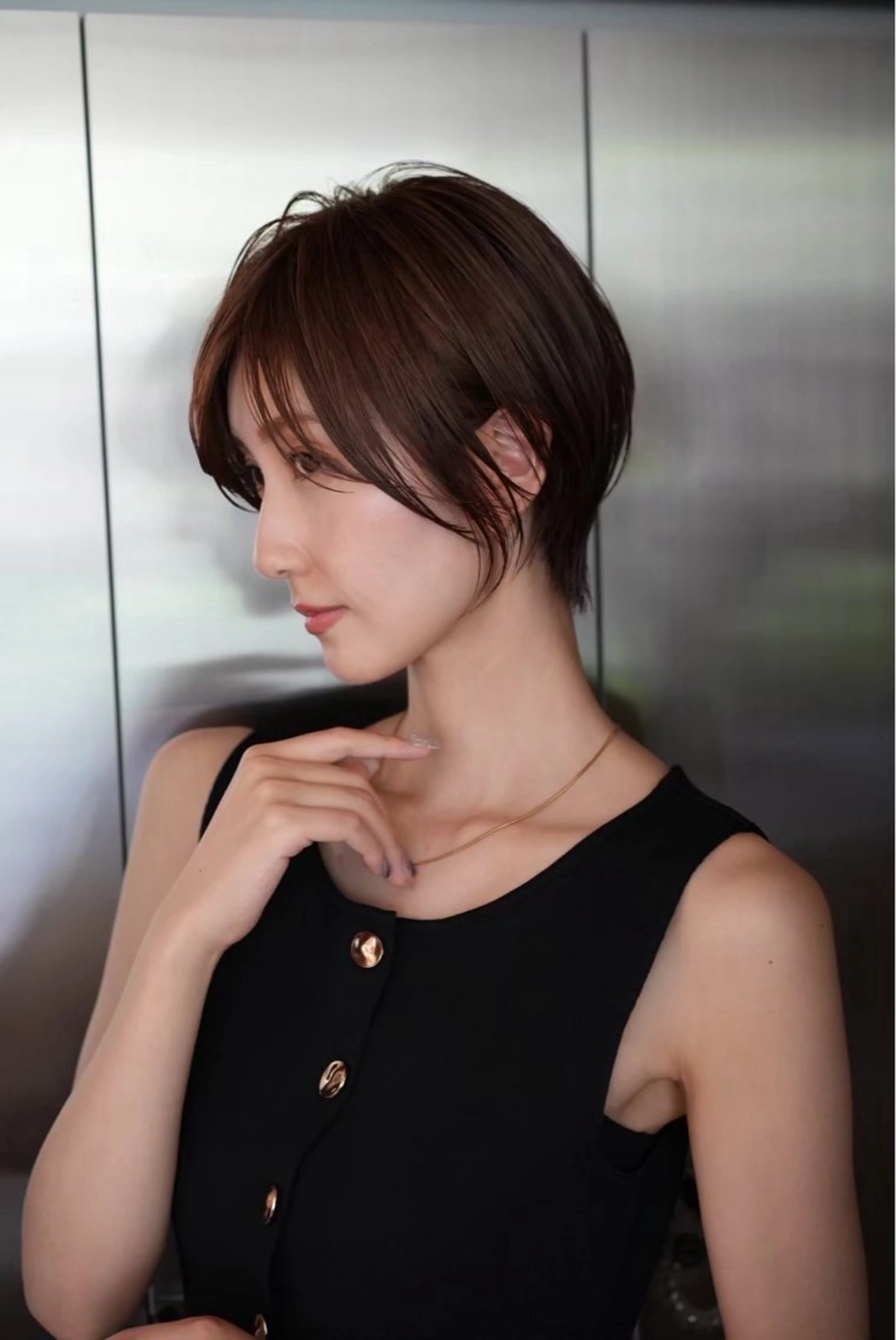 ショート カラー 加賀 千聖 /soigneのヘアスタイル