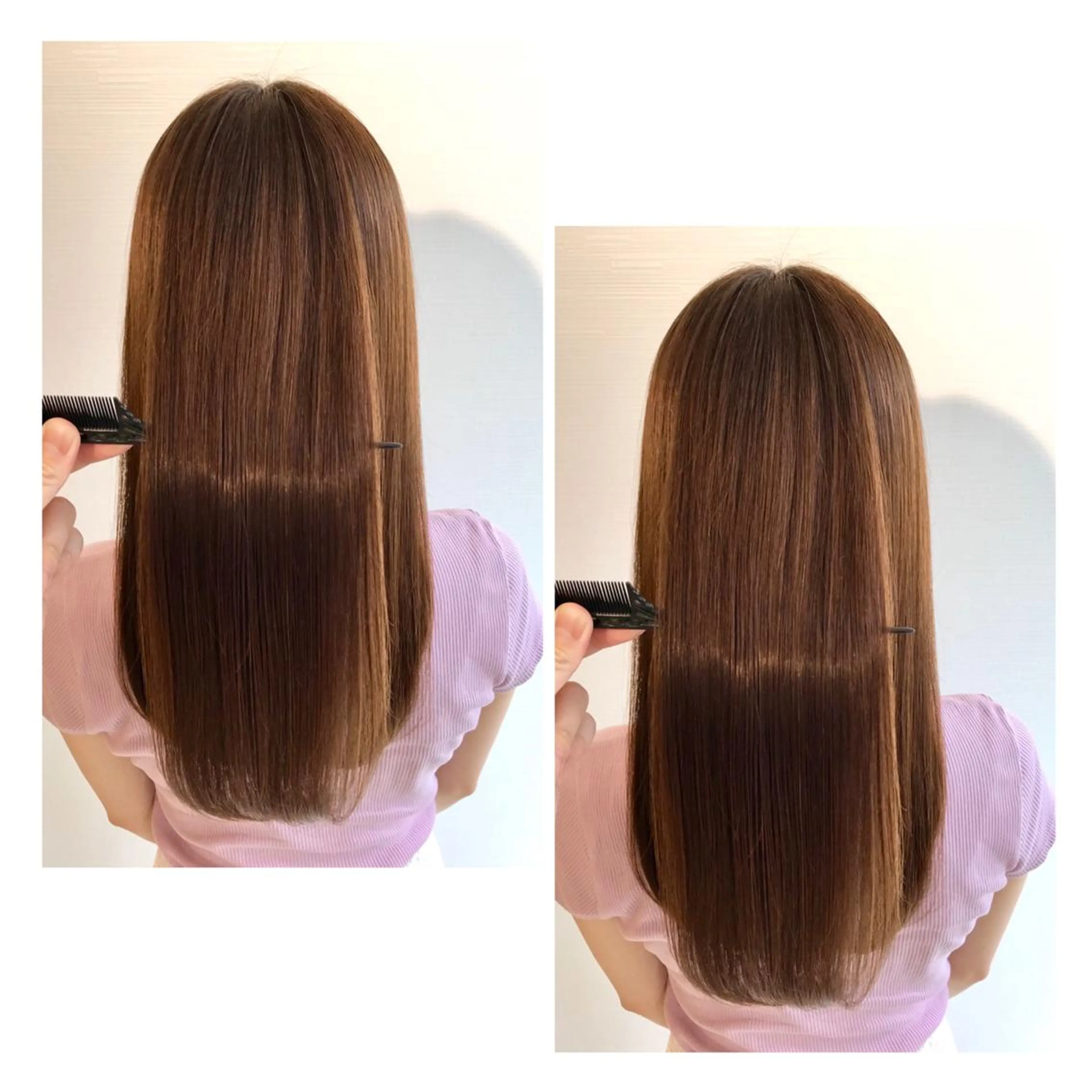 ✅前髪縮毛矯正➕カット➕髪質改善リプレックストリートメント➕イノアカラー ロング料金無しの写真