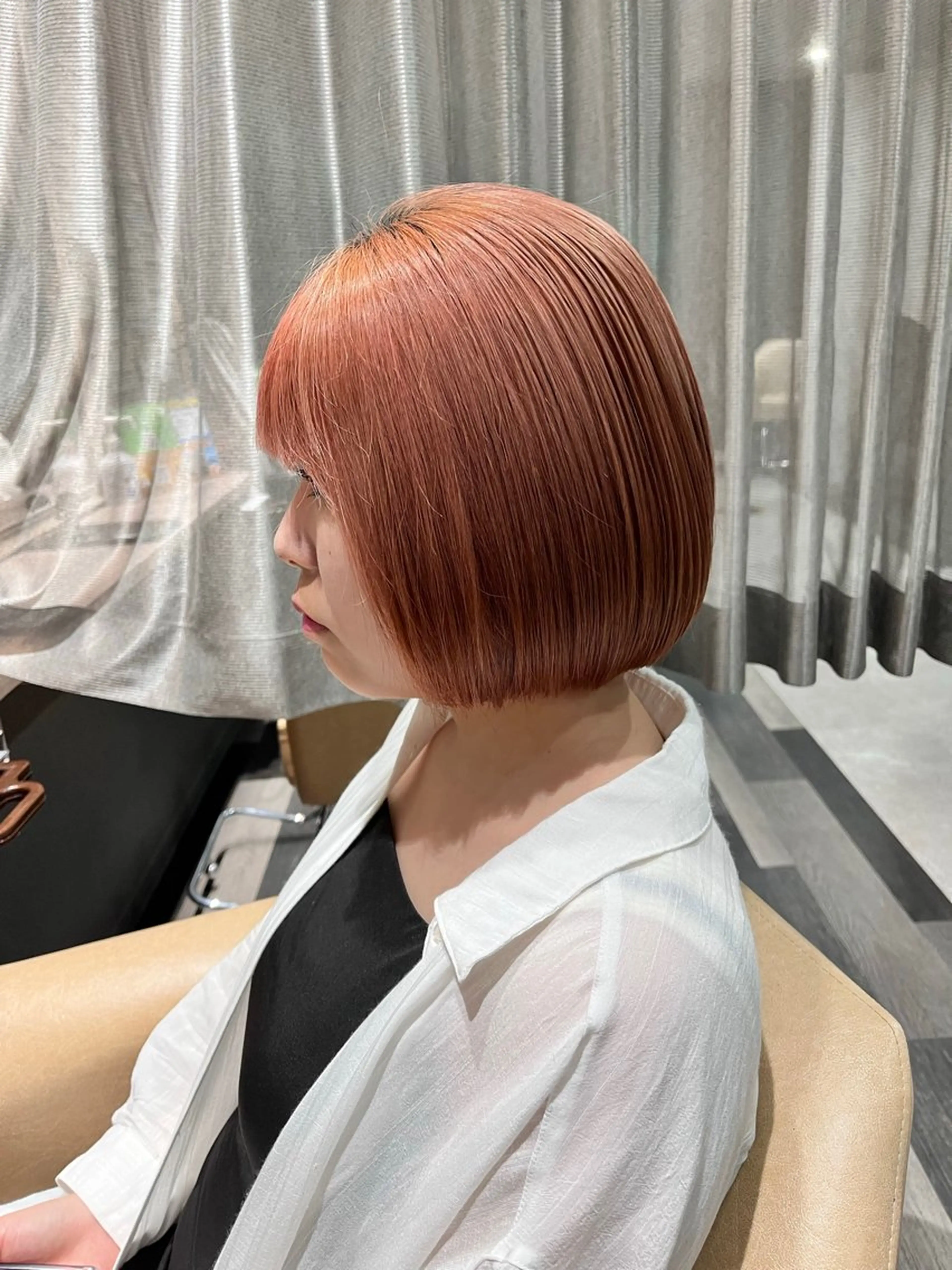 ミディアム カラー ブリーチ オレンジ ピンクカラー Labimani   ラビマーニ所属・西林麗雄12月 空きあります！のヘアスタイル