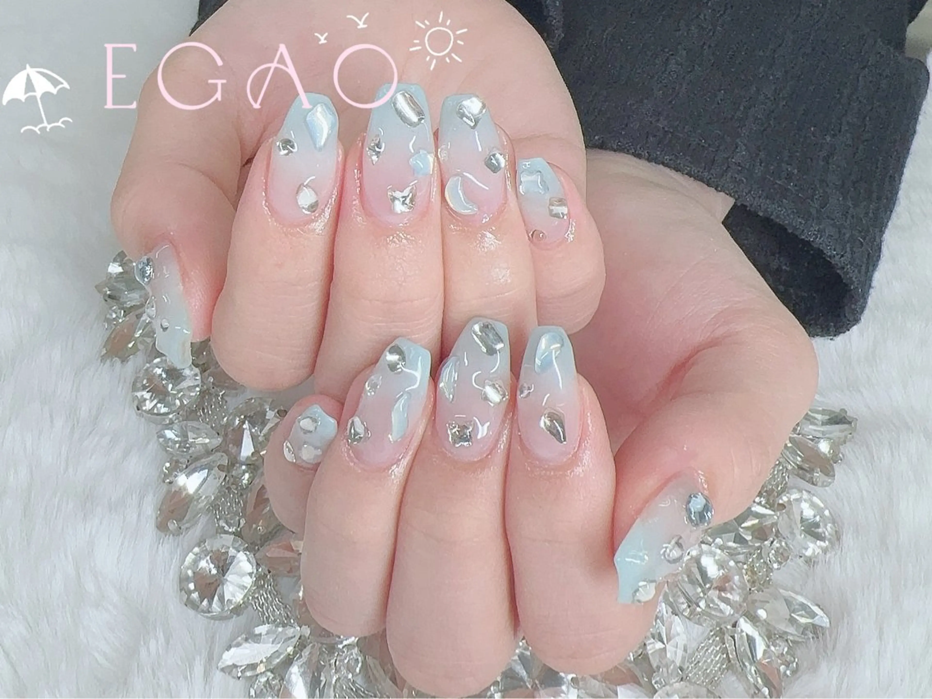 ネイル アートネイル フットネイル フレンチネイル ジェルネイル グラデーション ハンドネイル Egao Nail Salonのネイルデザイン