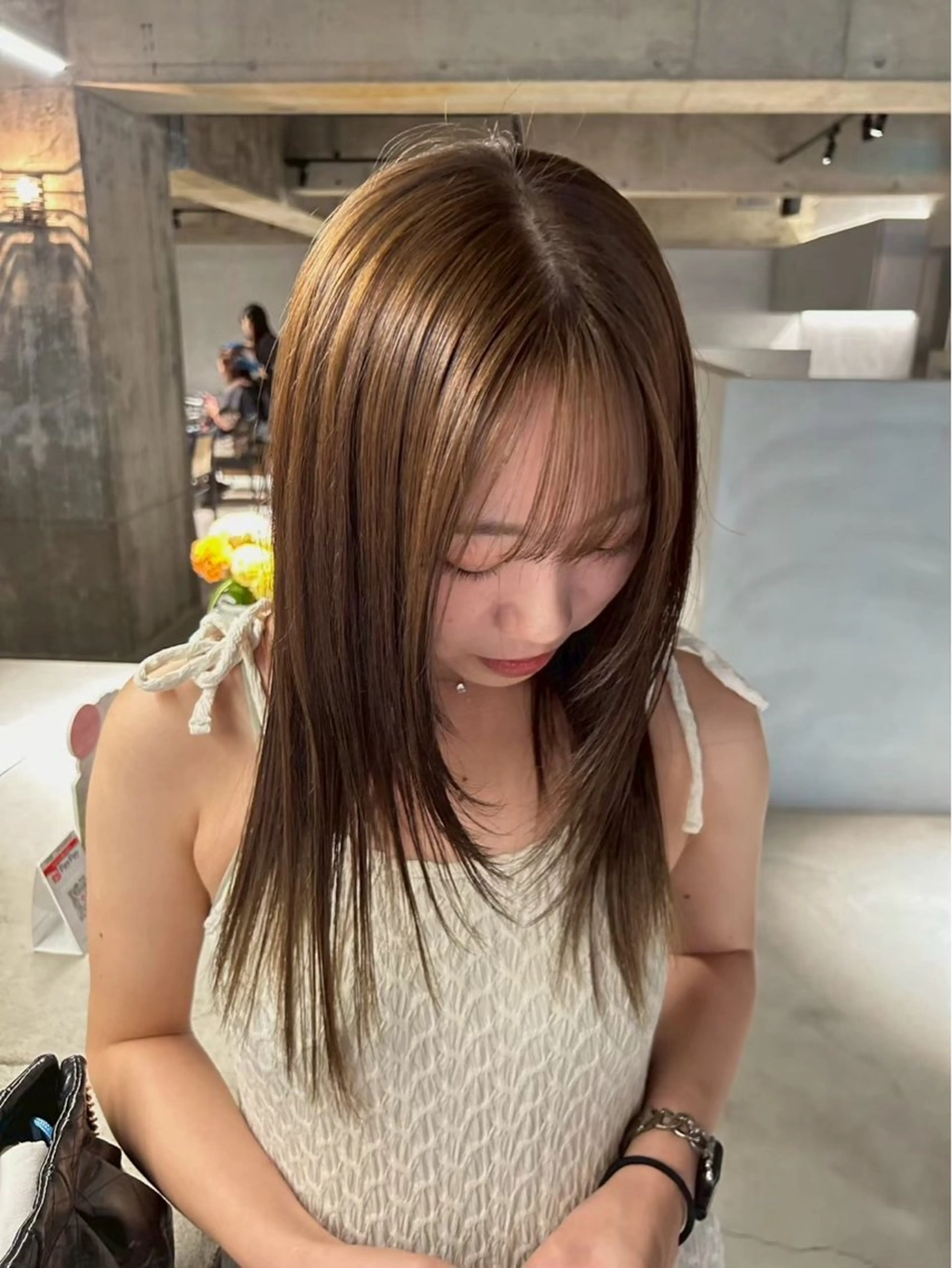 《U25》カラーonカラー+Aujuaトリートメント+シャンプーブローの写真