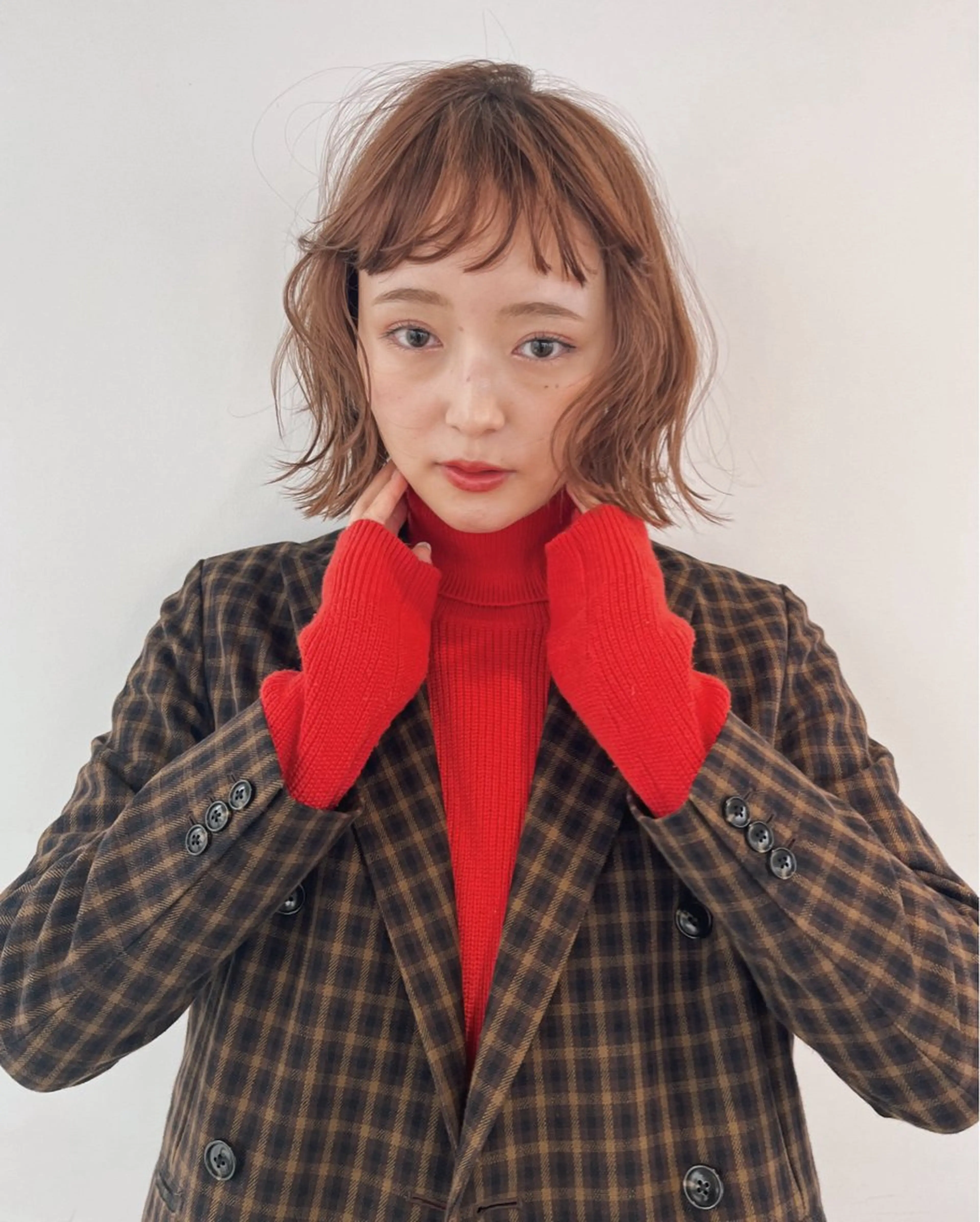 ミディアム ボブ 義本 風佳のヘアスタイル