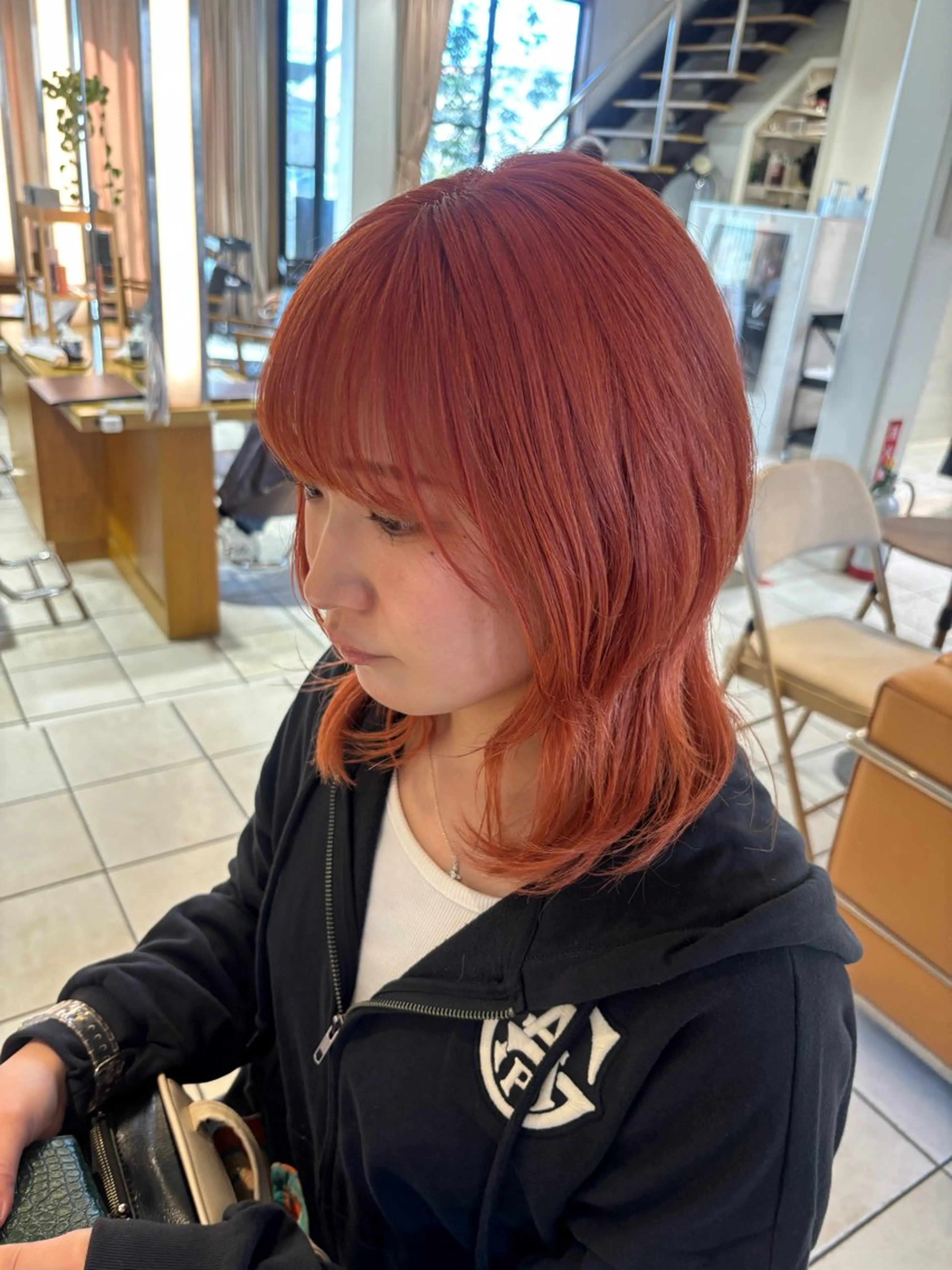 ミディアム ⭐️ダブルカラー⭐️ ｼｭﾝ⭐️のヘアスタイル