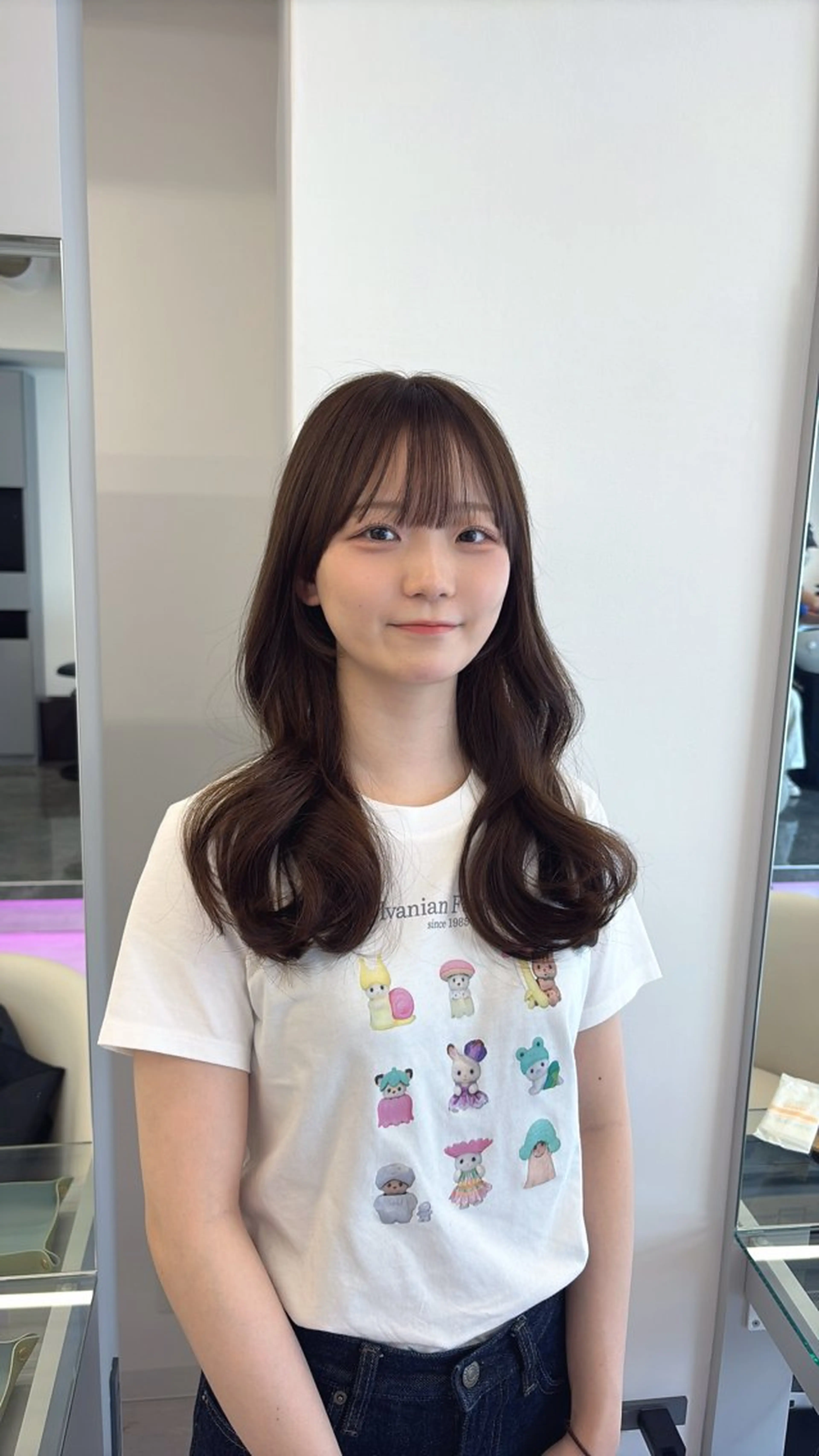 ロング カラー カット ヘアカラー 透明感カラー/大阪 Rieのヘアスタイル