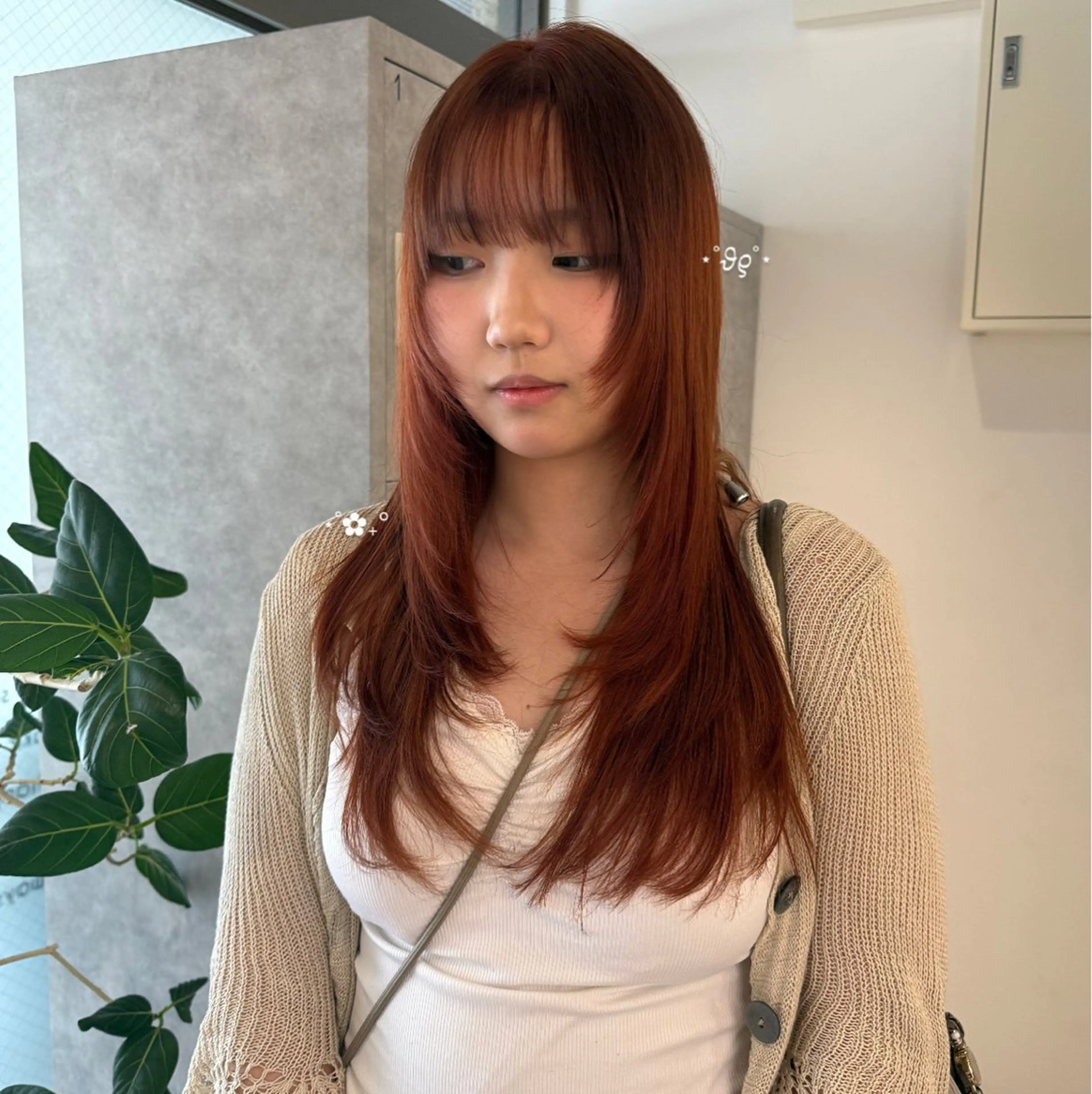 【ミニモ限定࣪≽^•༚• ྀི≼】暖色カラー＋ブリーチ＋トリートメント𓇼 ⋆.˚の写真