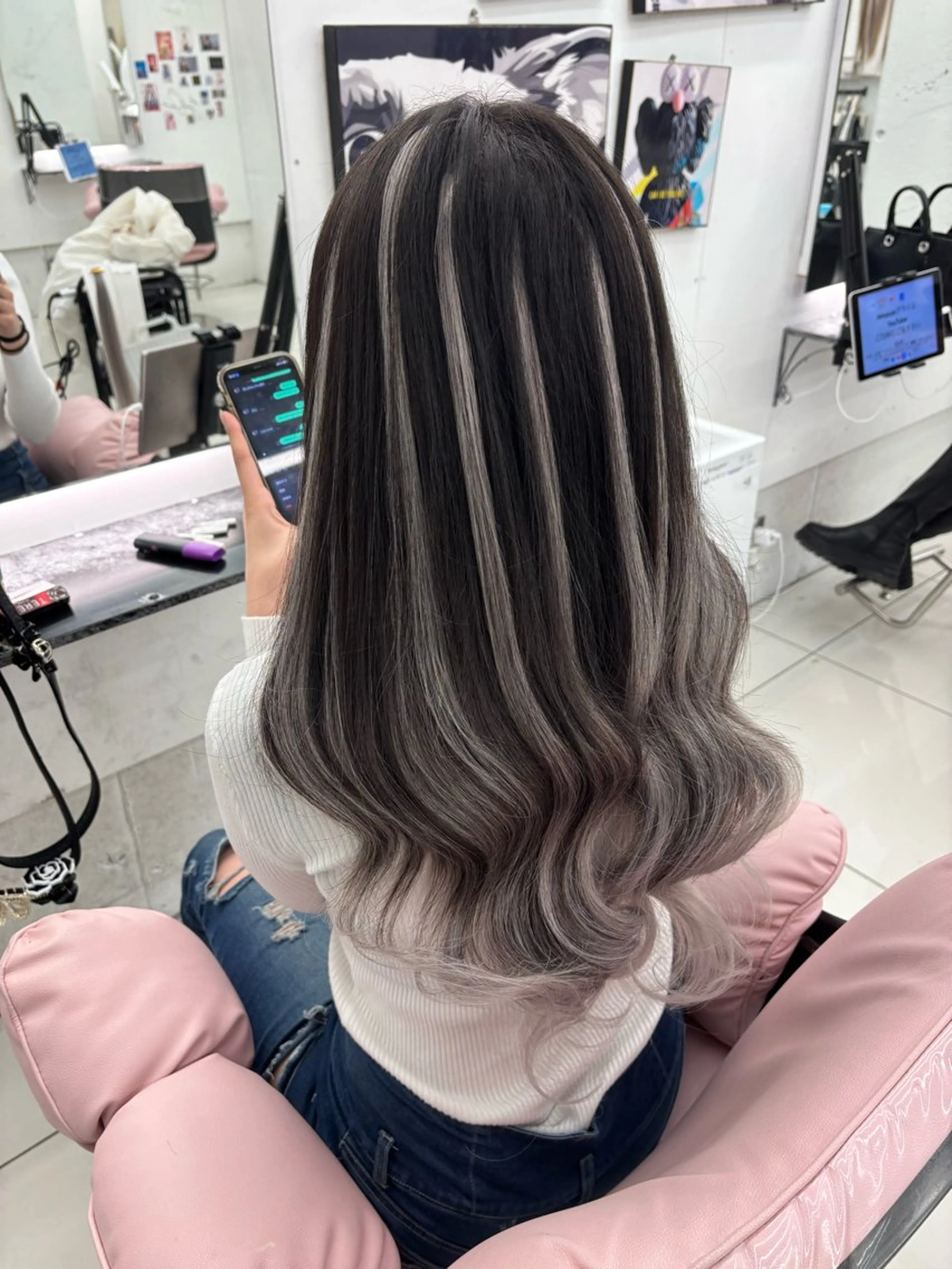 ロング エクステ 中村 海星のヘアスタイル