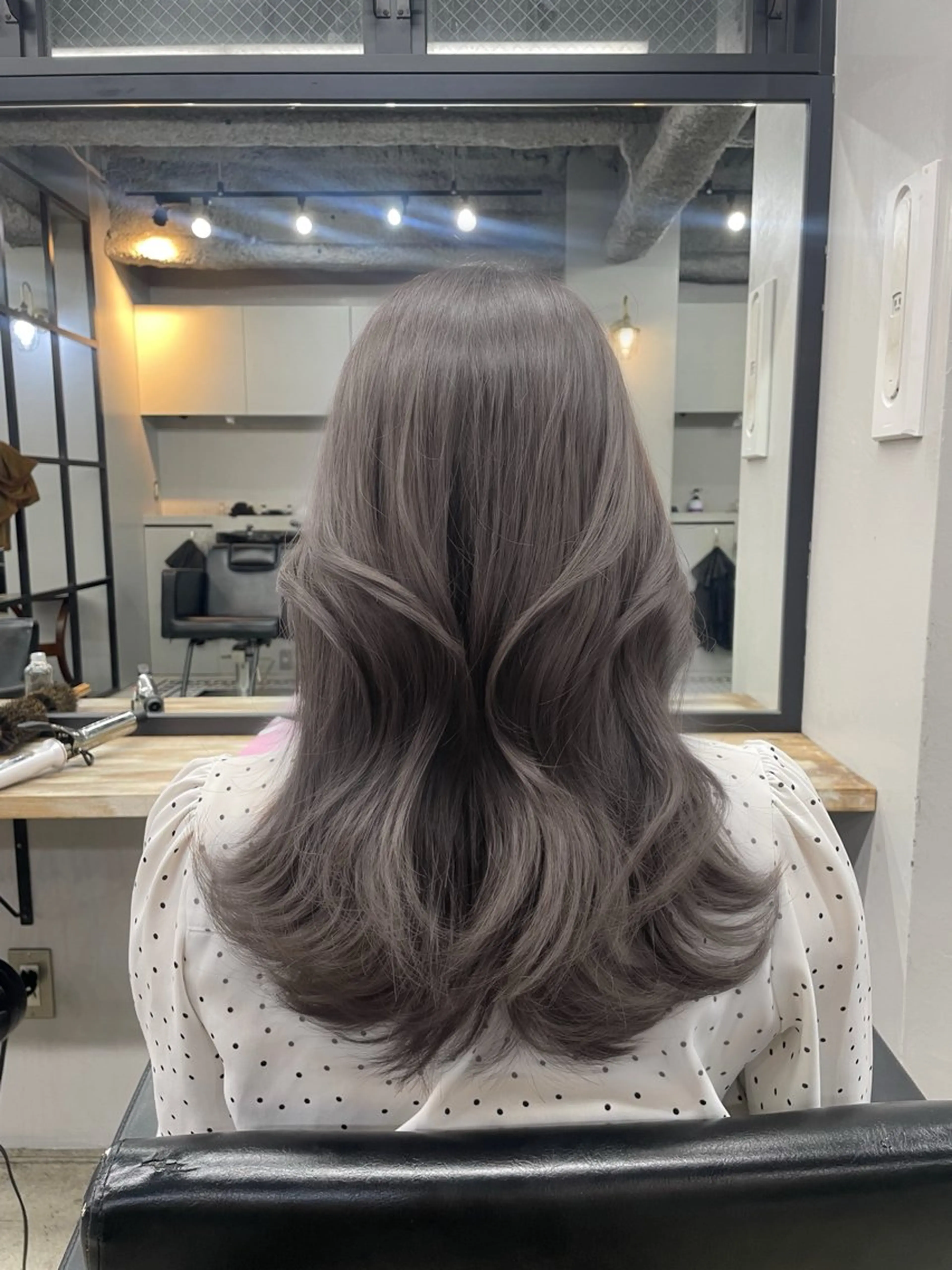 ロング カラー 新宿/韓国ヘア/ 髪質改善ストレートのヘアスタイル