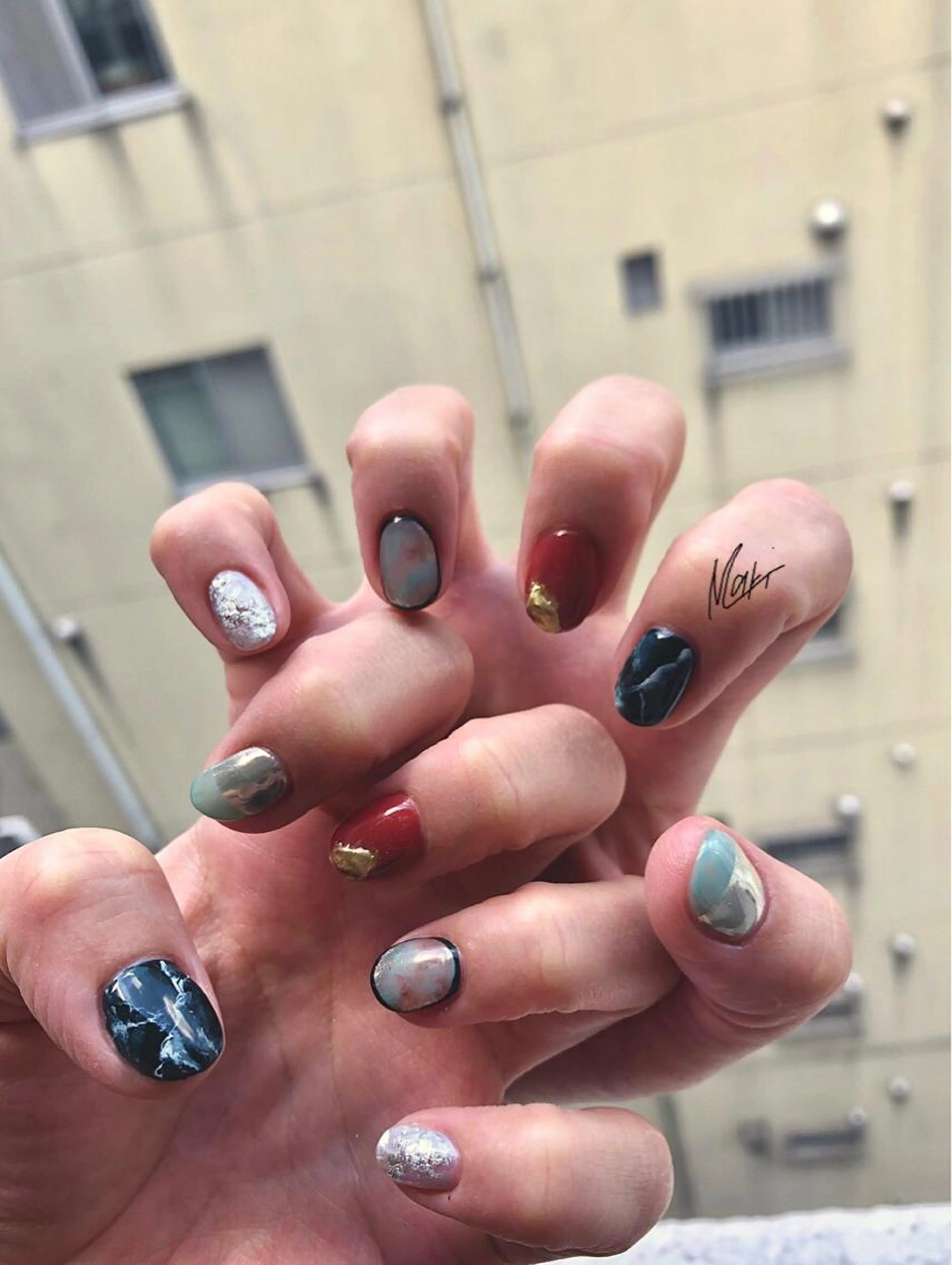 ハンドネイル🗯10本アートし放題(オフ、ケア込み)の写真