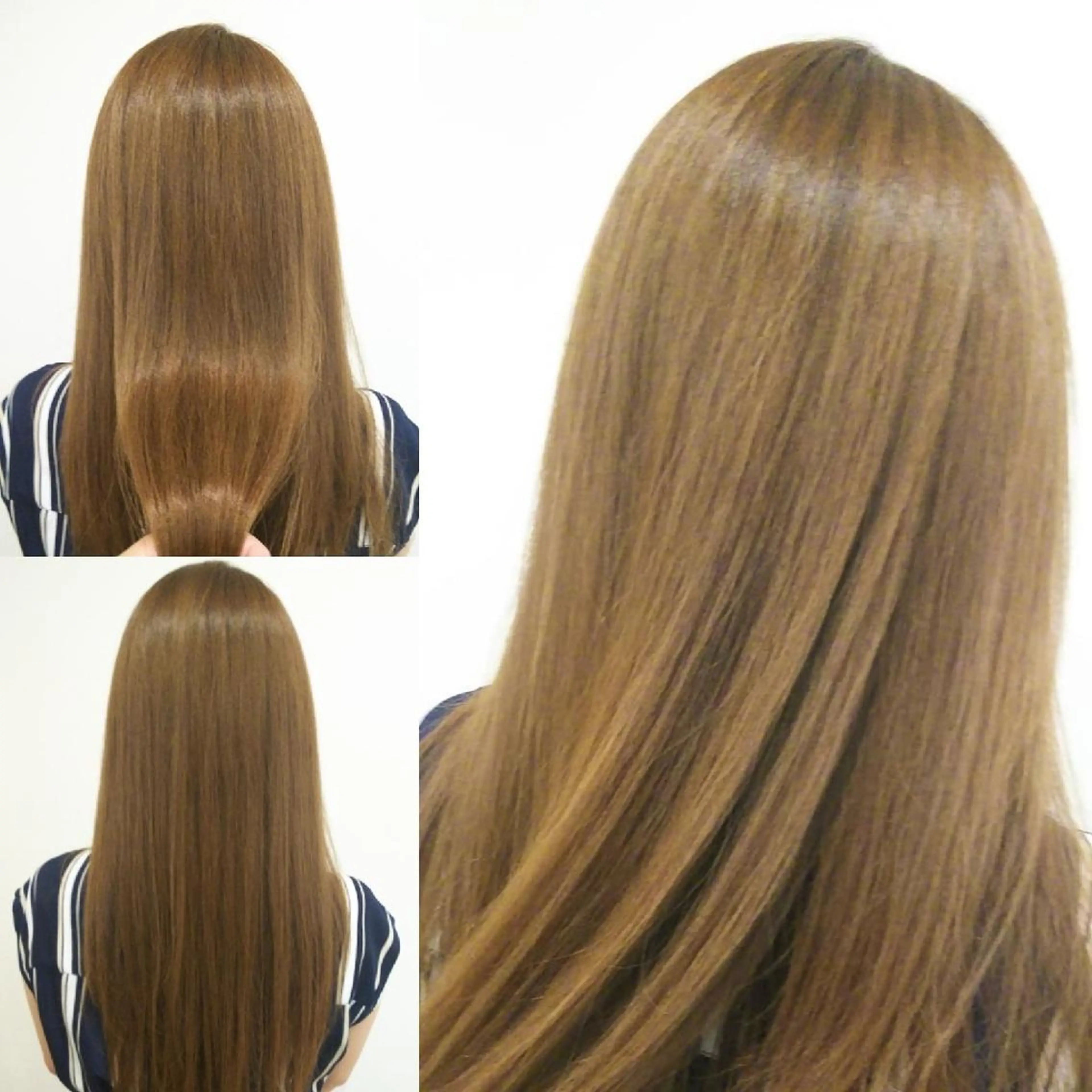 💕期間限定*髪質改善♡ケラチン導入前処理ケア付きケアカラー&カット&ツヤ感120%up♪コラーゲントリートメントの写真